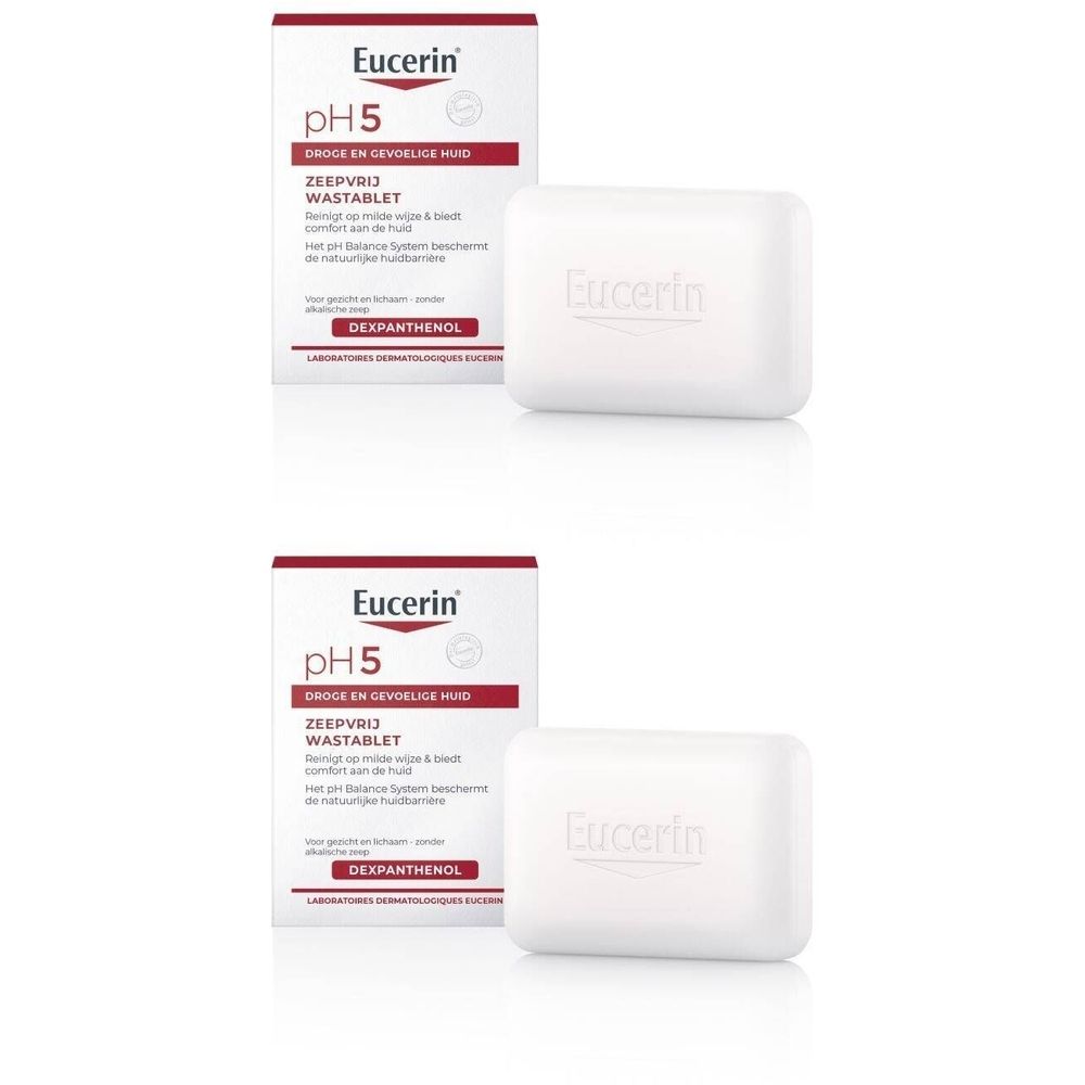 Eucerin pH5 Zeepvrij Wastablet Gezicht en Lichaam Droge en Gevoelige Huid