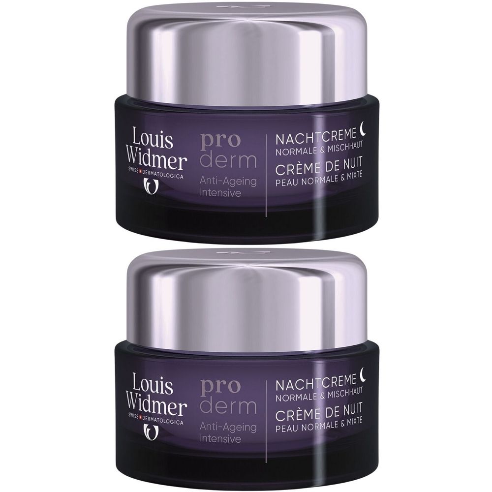 Louis Widmer Proderm Anti-Ageing Intensive Nachtcrème Zonder Parfum
