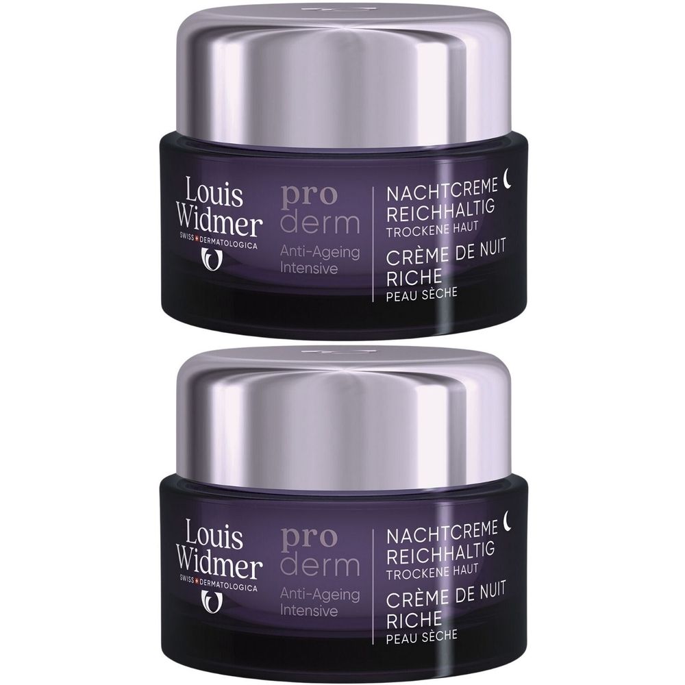 Louis Widmer Proderm Anti-Ageing Intensive Nachtcrème Rijke Textuur Licht Geparfumeerd