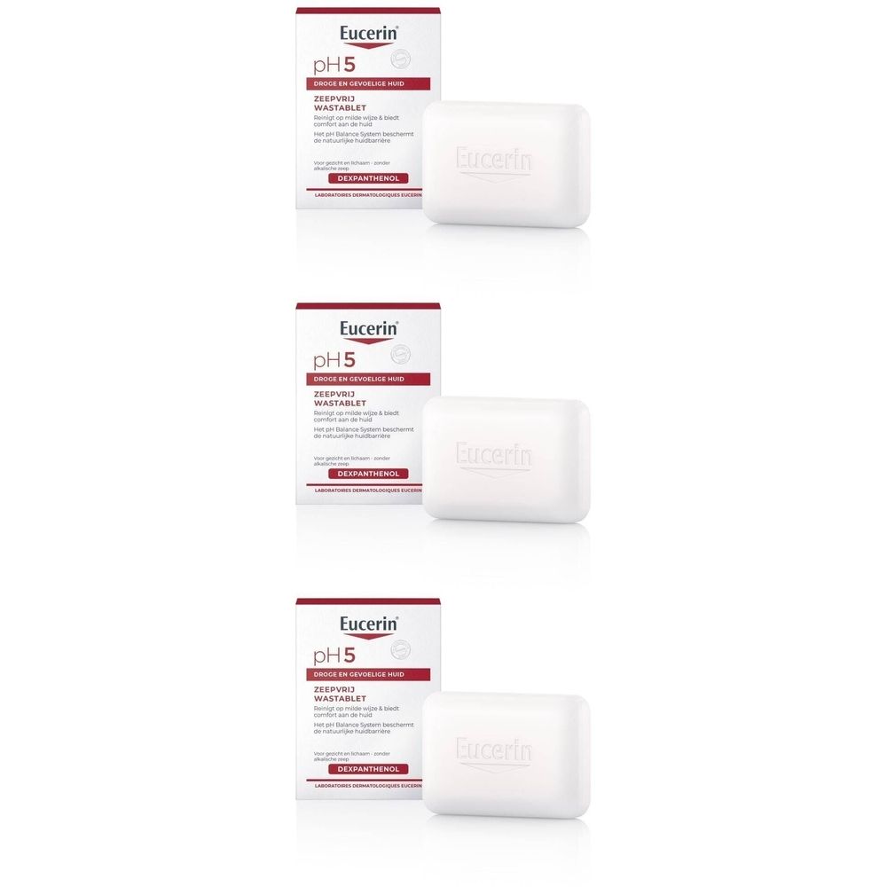 Eucerin pH5 Zeepvrij Wastablet Gezicht en Lichaam Droge en Gevoelige Huid
