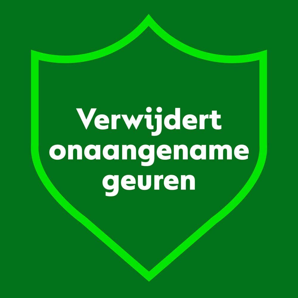 Groene achtergrond met symbolen voor ondergoed, babykleding en sportkleding. Tekst: Ideaal voor...