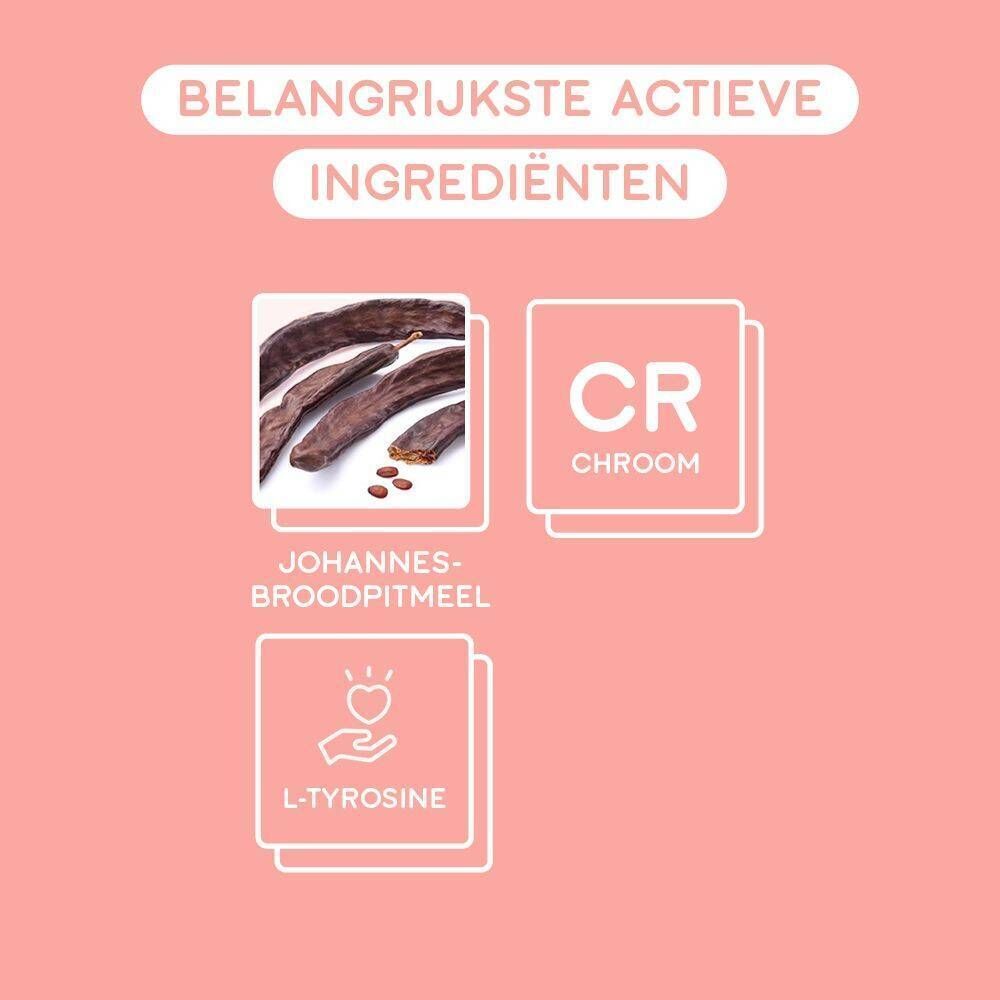 Een fles gummies. Opschrift: Good Diet. Roze achtergrond. Stervormige gummies.
