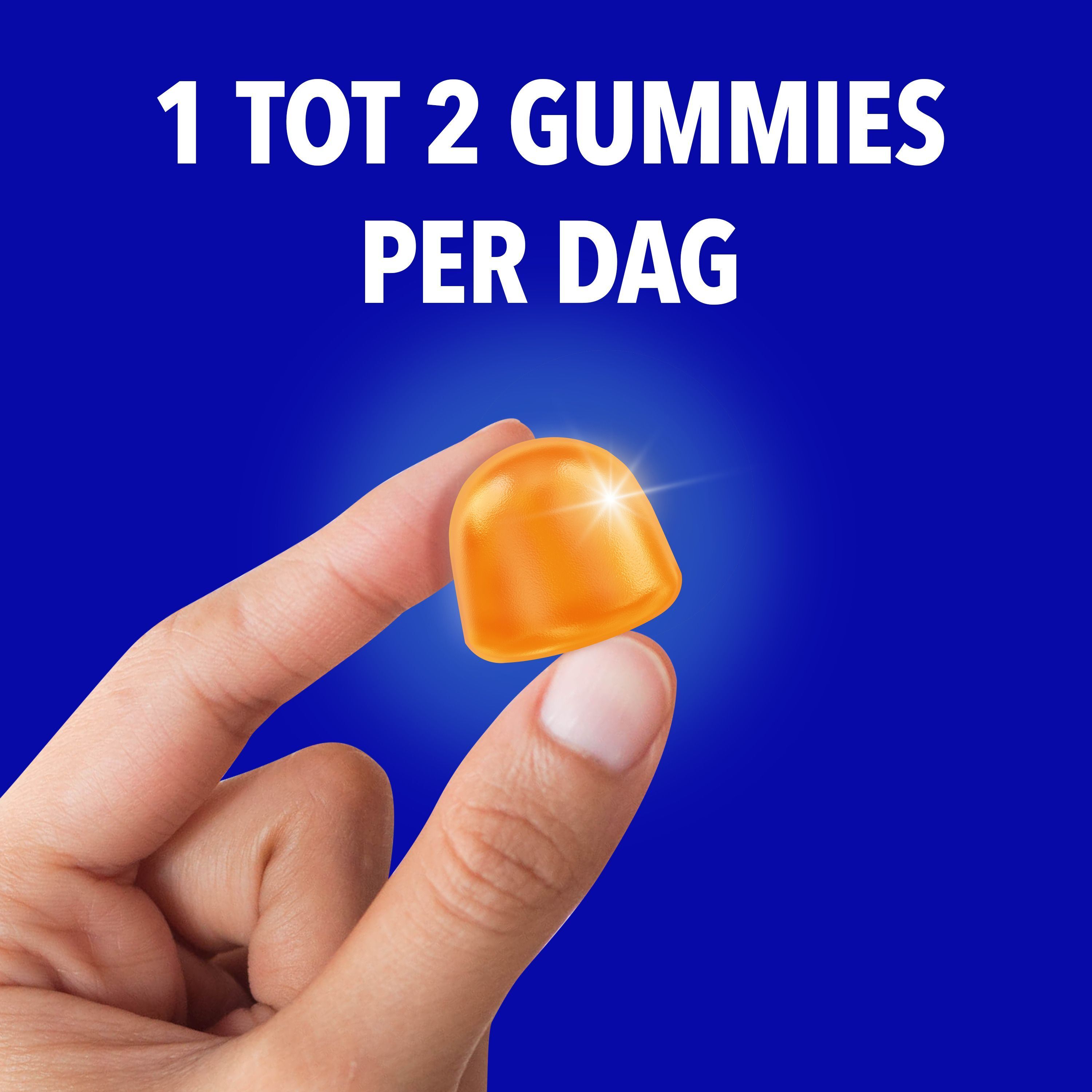 Omnibionta3 gummy: 8 vitaminen, magnesium, bacteriën. Oranje gummy.