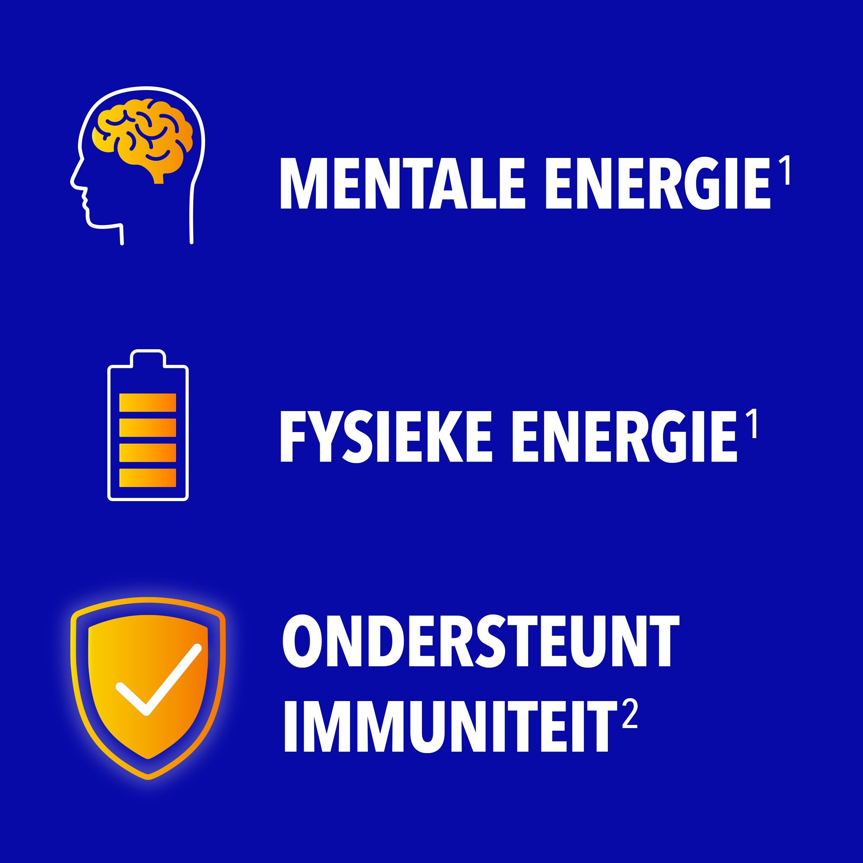Symbolen voor vegetarisch, zonder kunstmatige smaakstoffen, glutenvrij en lactosevrij. Blauwe achtergrond.