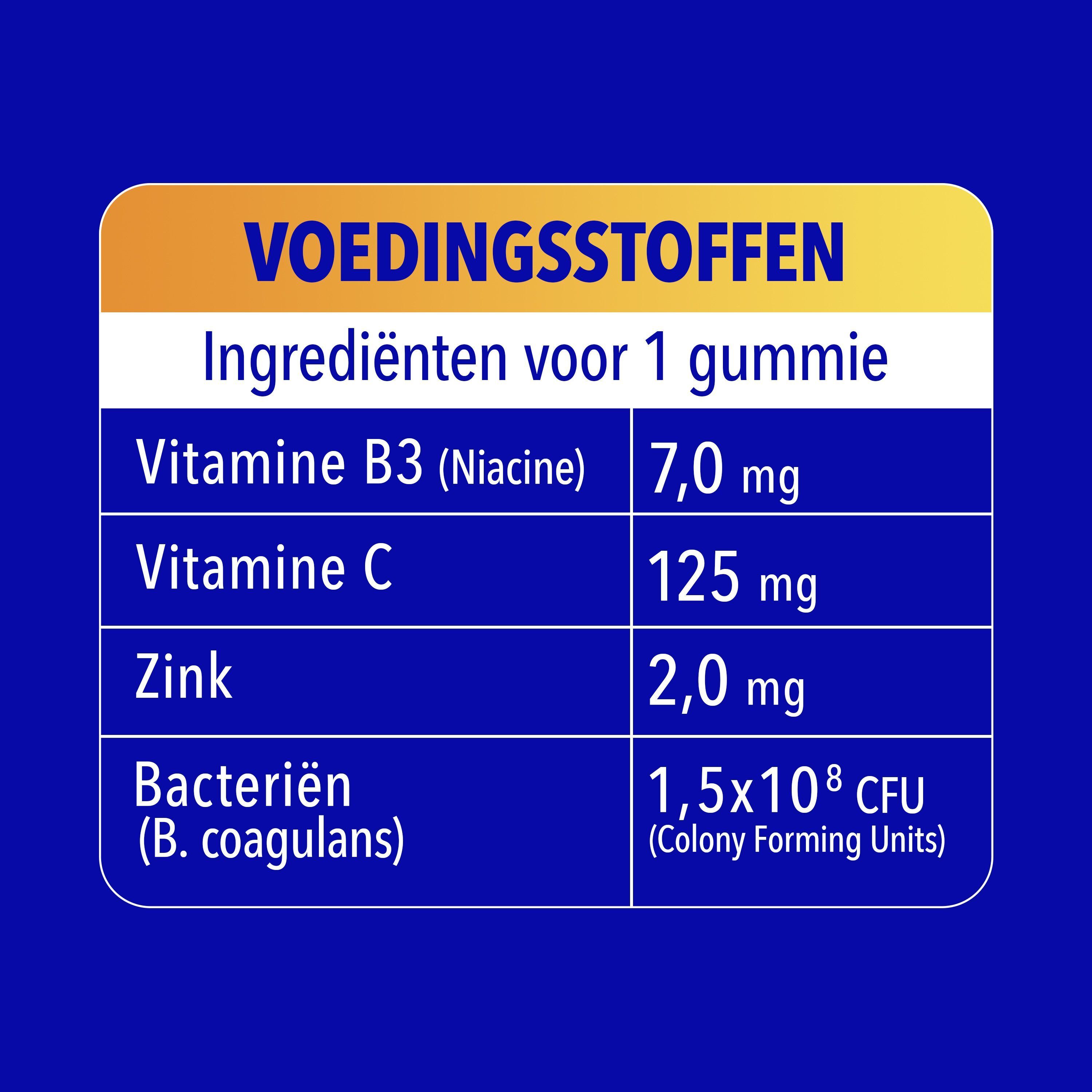 Aardbei, kers en rode gummy. Tekst: SAVEUR FRUITS ROUGES.