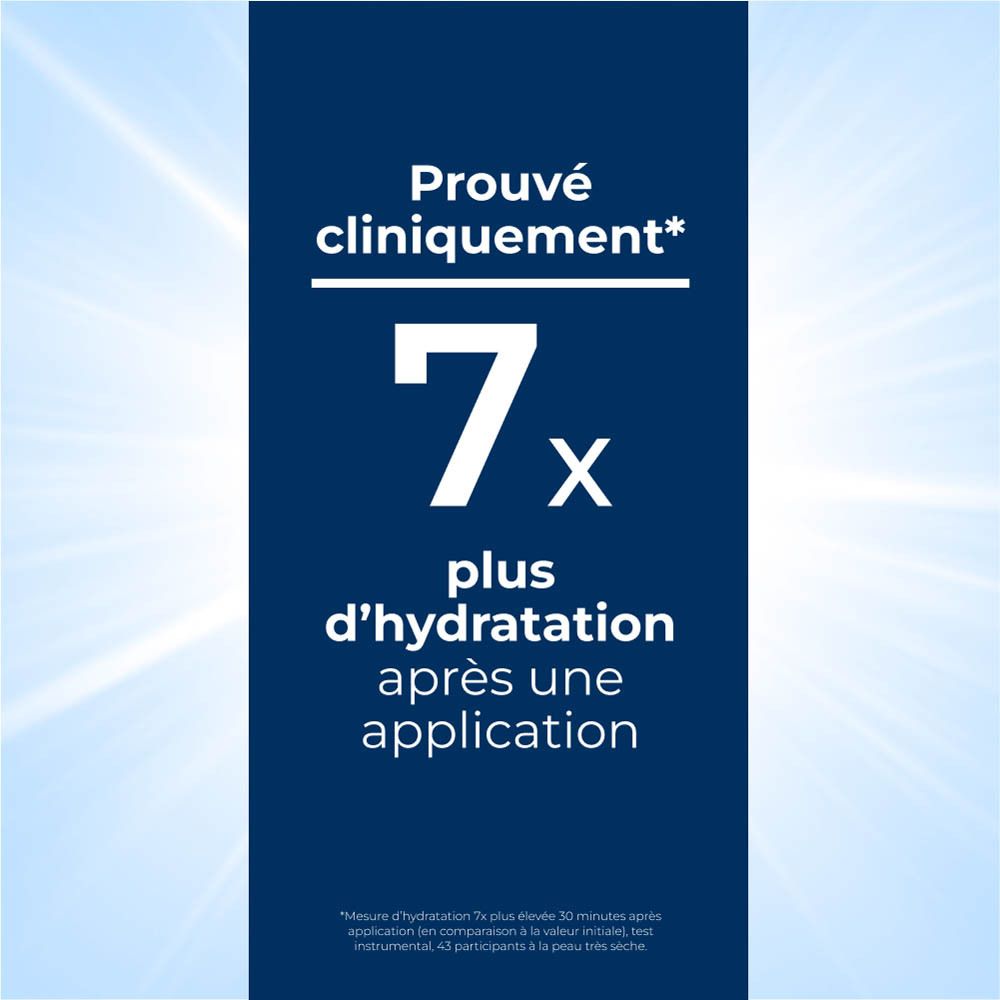 Cliniquement prouvé : 7x plus d'hydratation après une application.