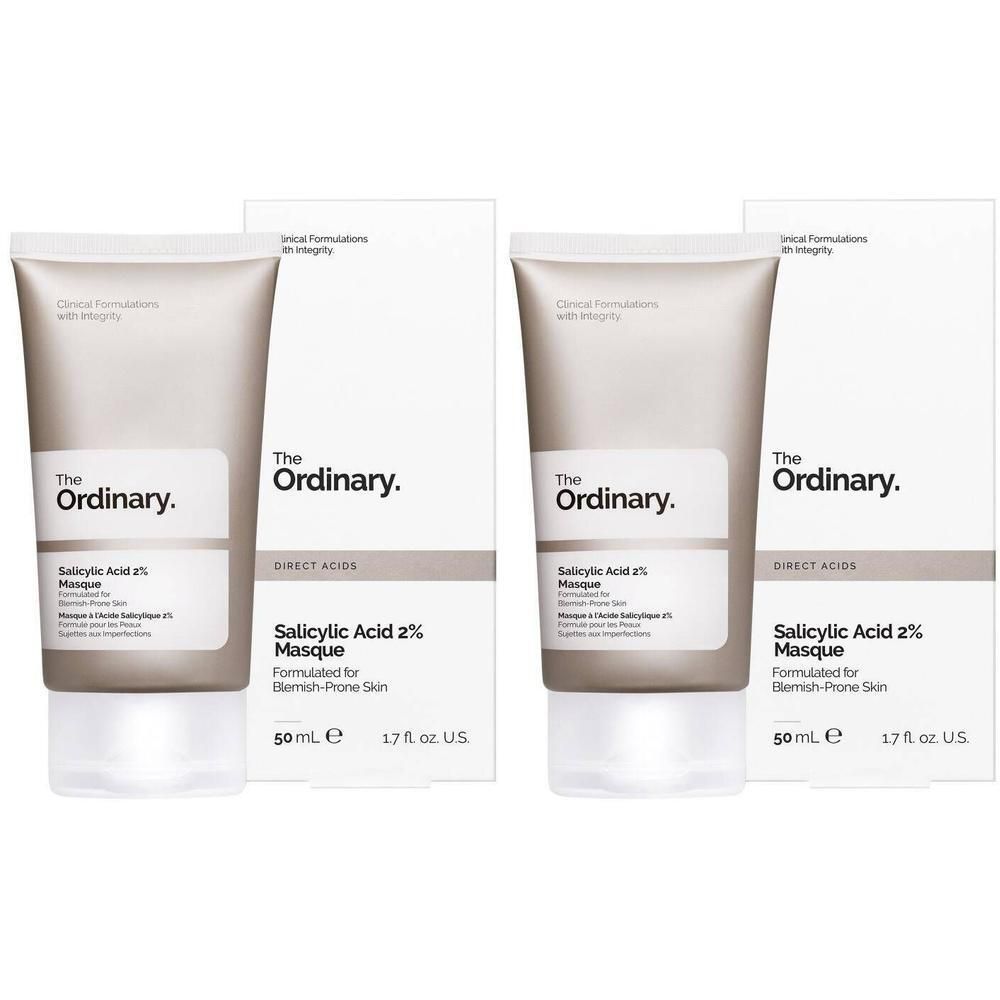 Twee tubes The Ordinary Salicylic Acid 2% Mask, elk 50 ml.