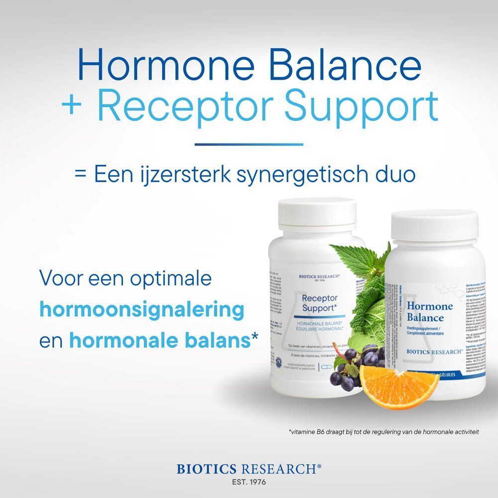 Receptor Support: Samenstelling per capsule en gebruiksaanwijzing.