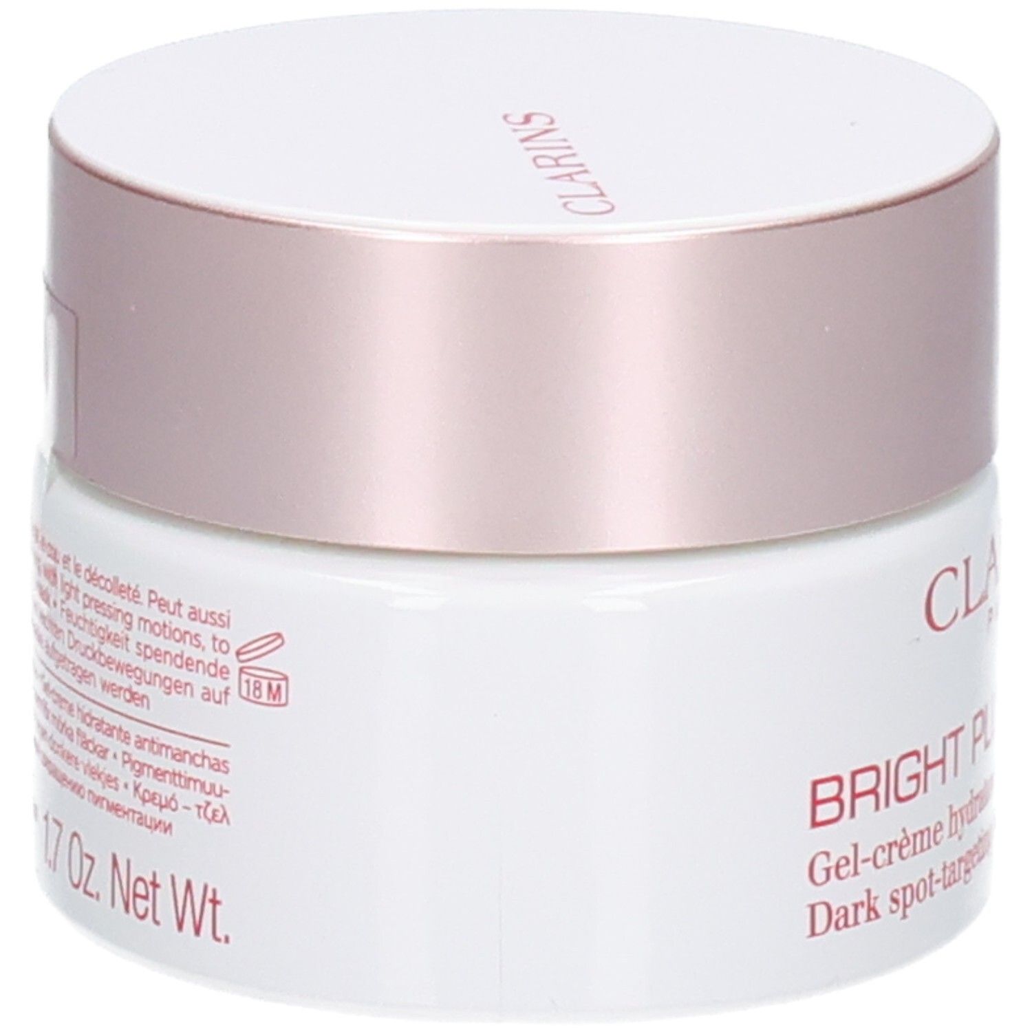 Clarins Bright Plus hydraterende gel-crème tegen vlekken, 50 ml.