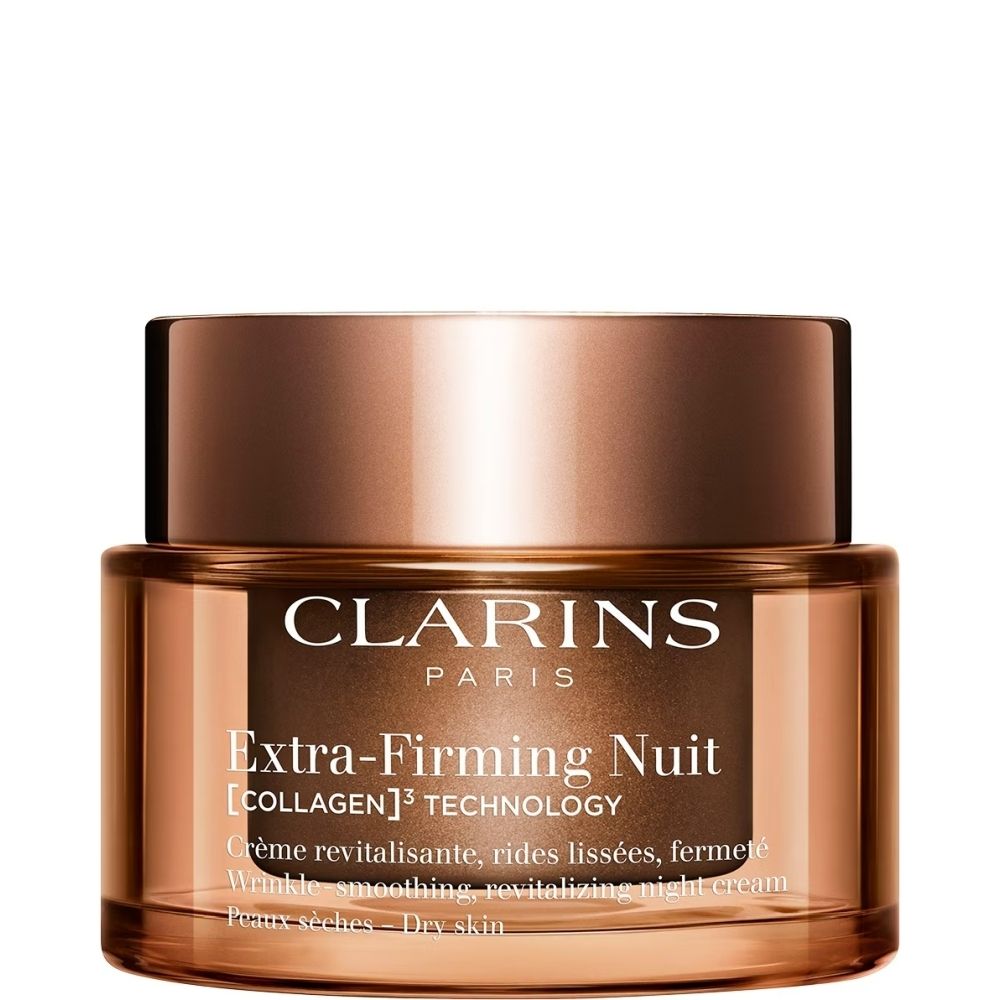 Clarins Extra-Firming Nuit pot met koperkleurig deksel.