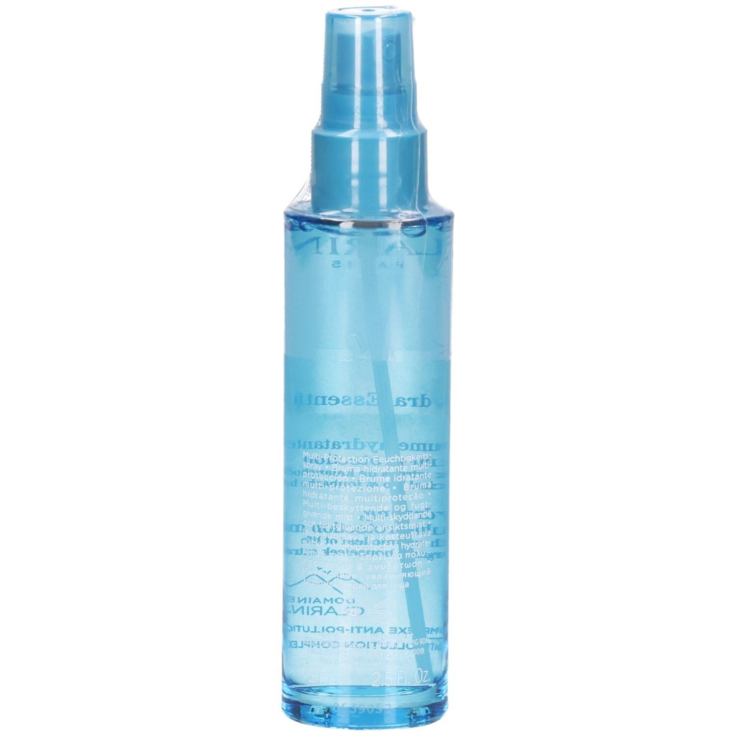 Clarins Hydra-Essentiel Brume Hydratante Multi-Protection flacon pompe.