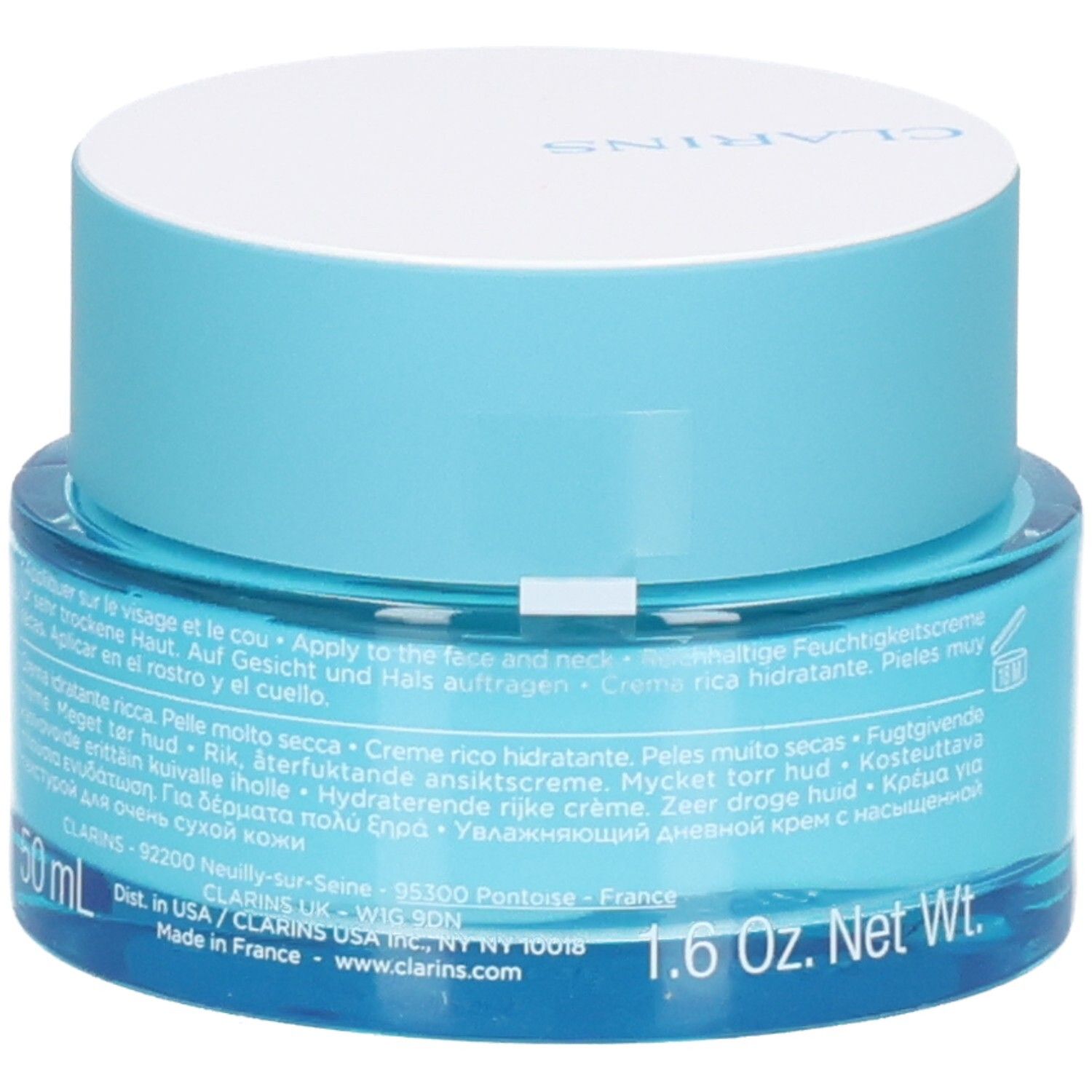 Clarins Hydra-Essentiel Rijke Crème, 50ml, Gemaakt in Frankrijk.