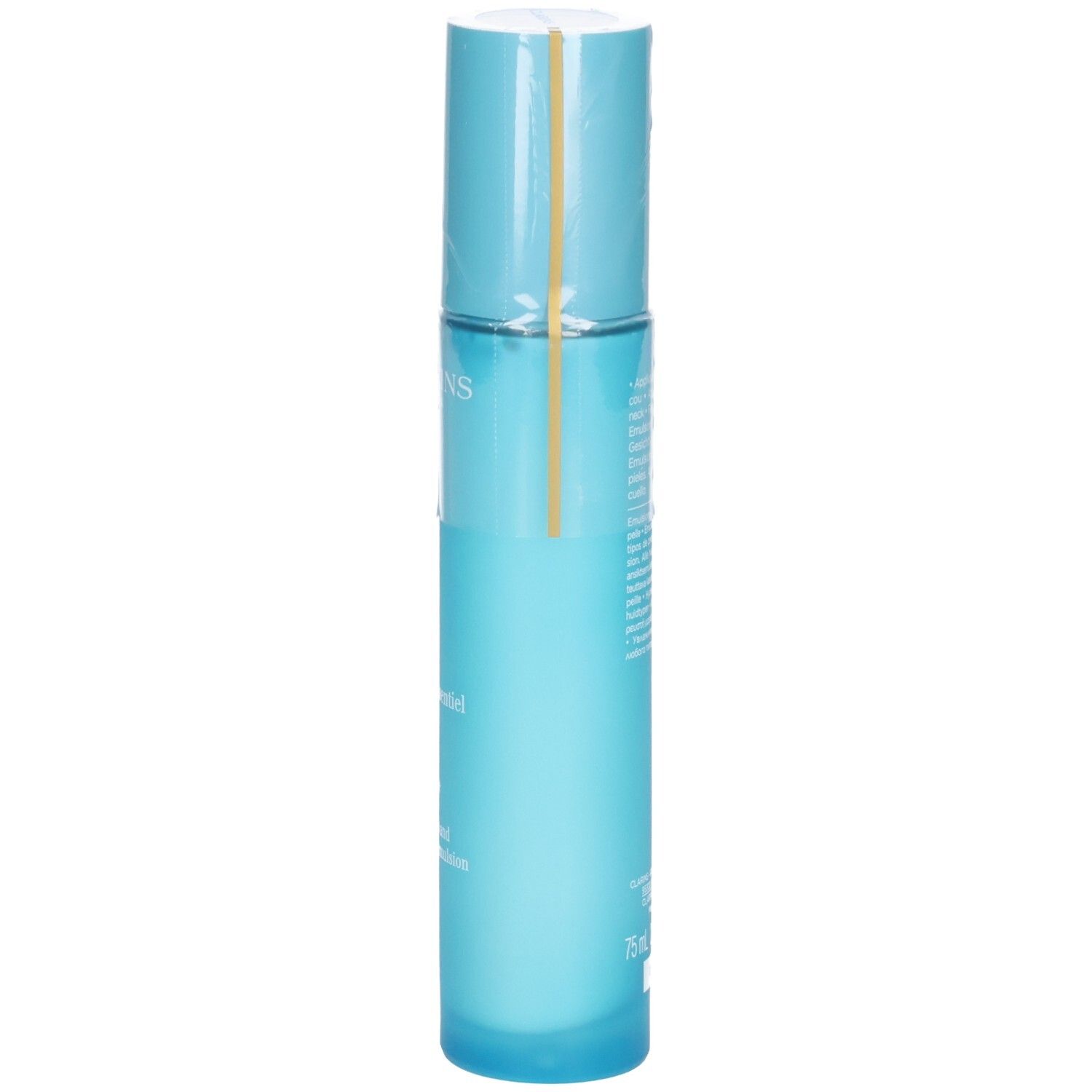 Clarins Hydra-Essentiel HA² Émulsion désaltérante, 75ml. Vue latérale.