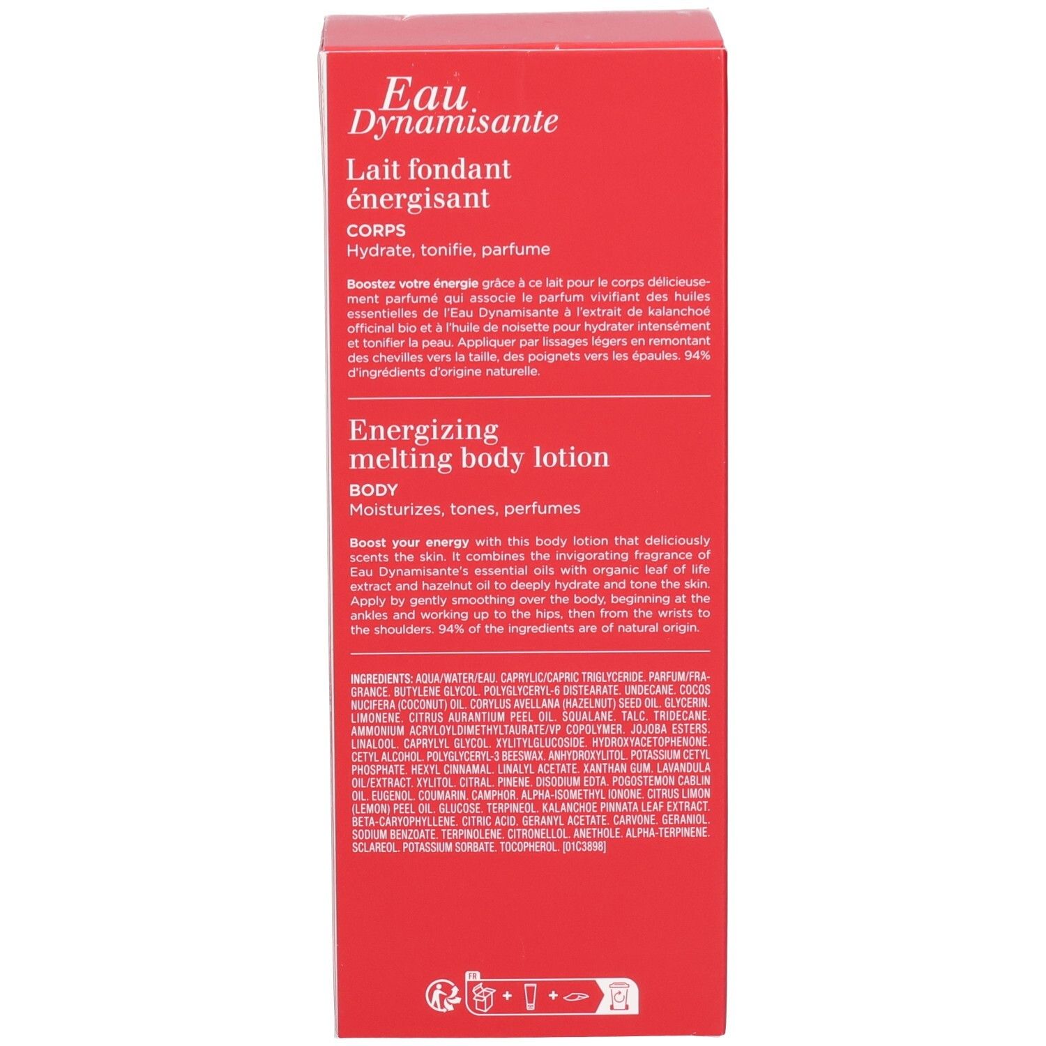 Clarins Eau Dynamisante Energizing melting body lotion