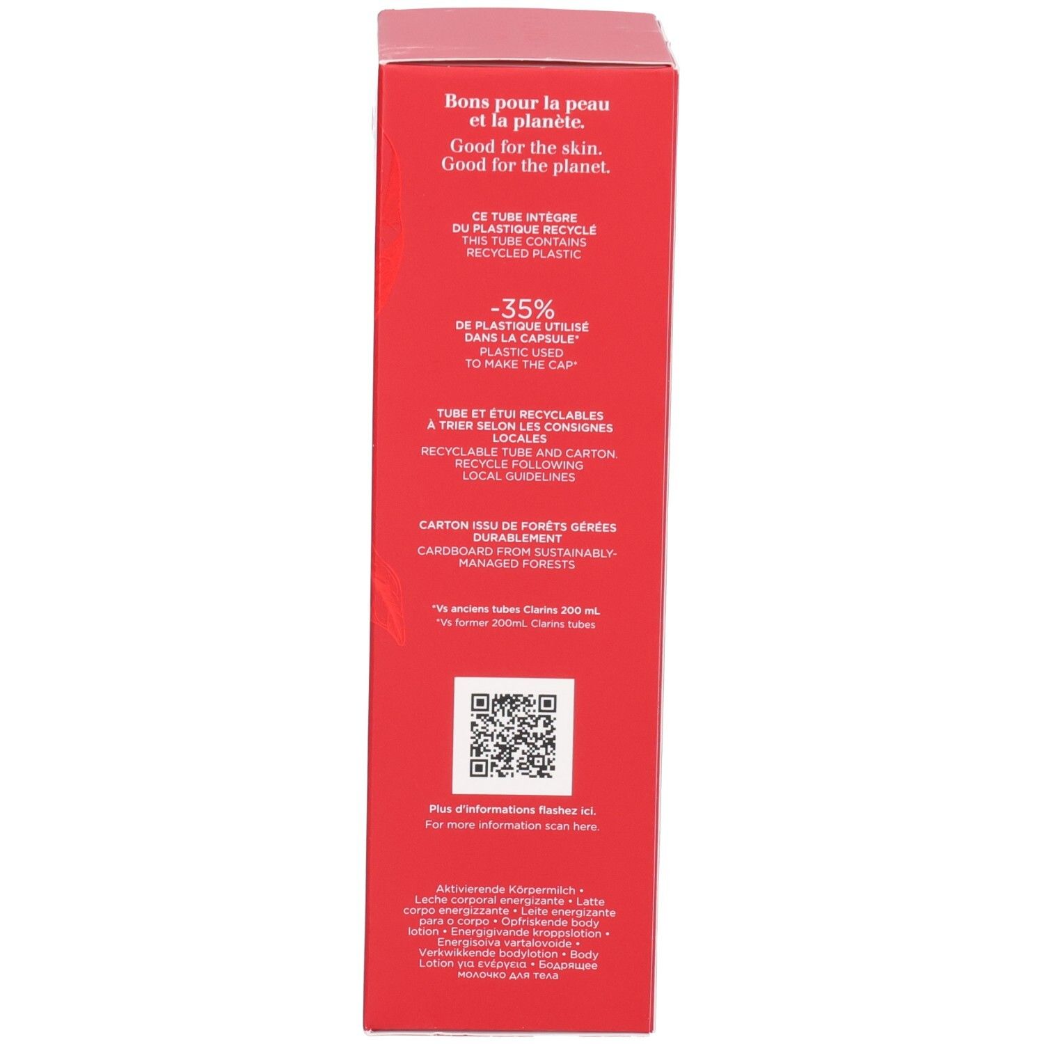 Clarins Eau Dynamisante Energizing melting body lotion