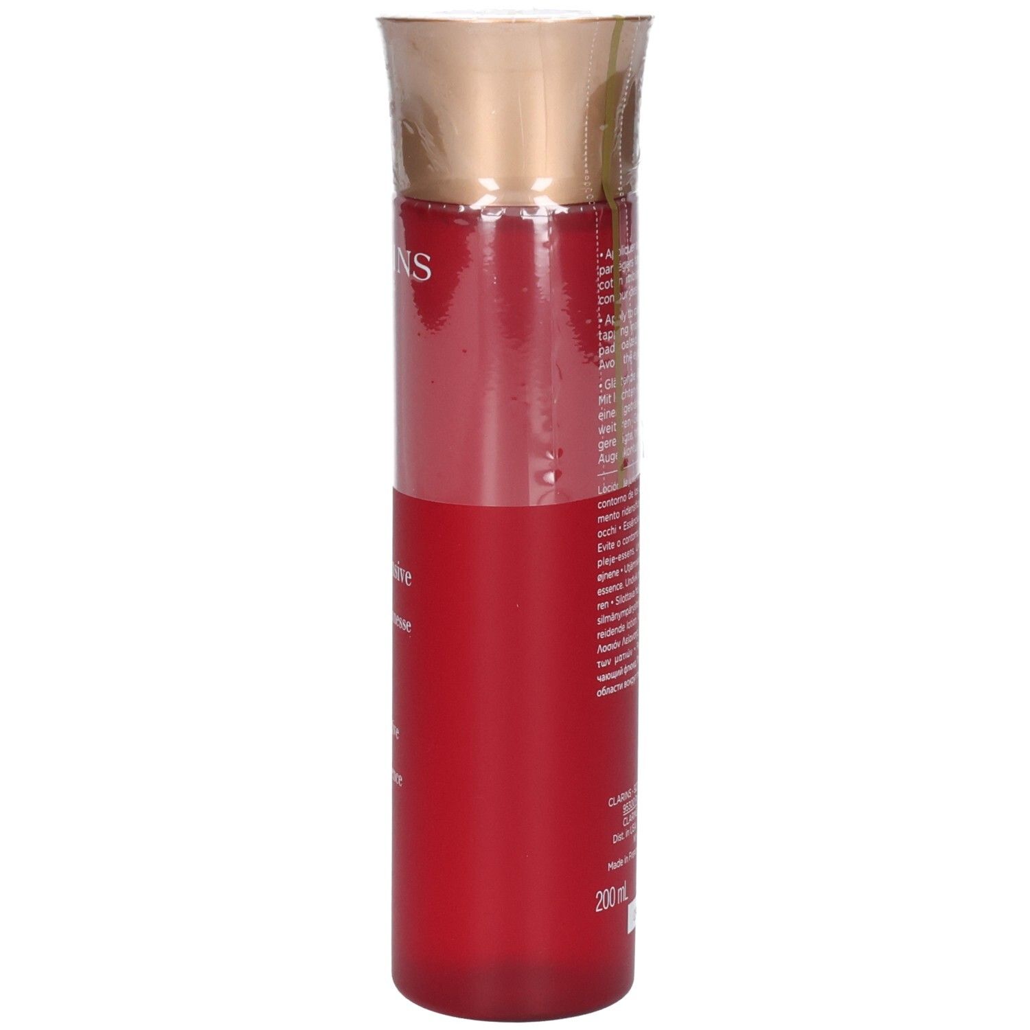 Clarins Multi-Intensive Essence fles, zijaanzicht.