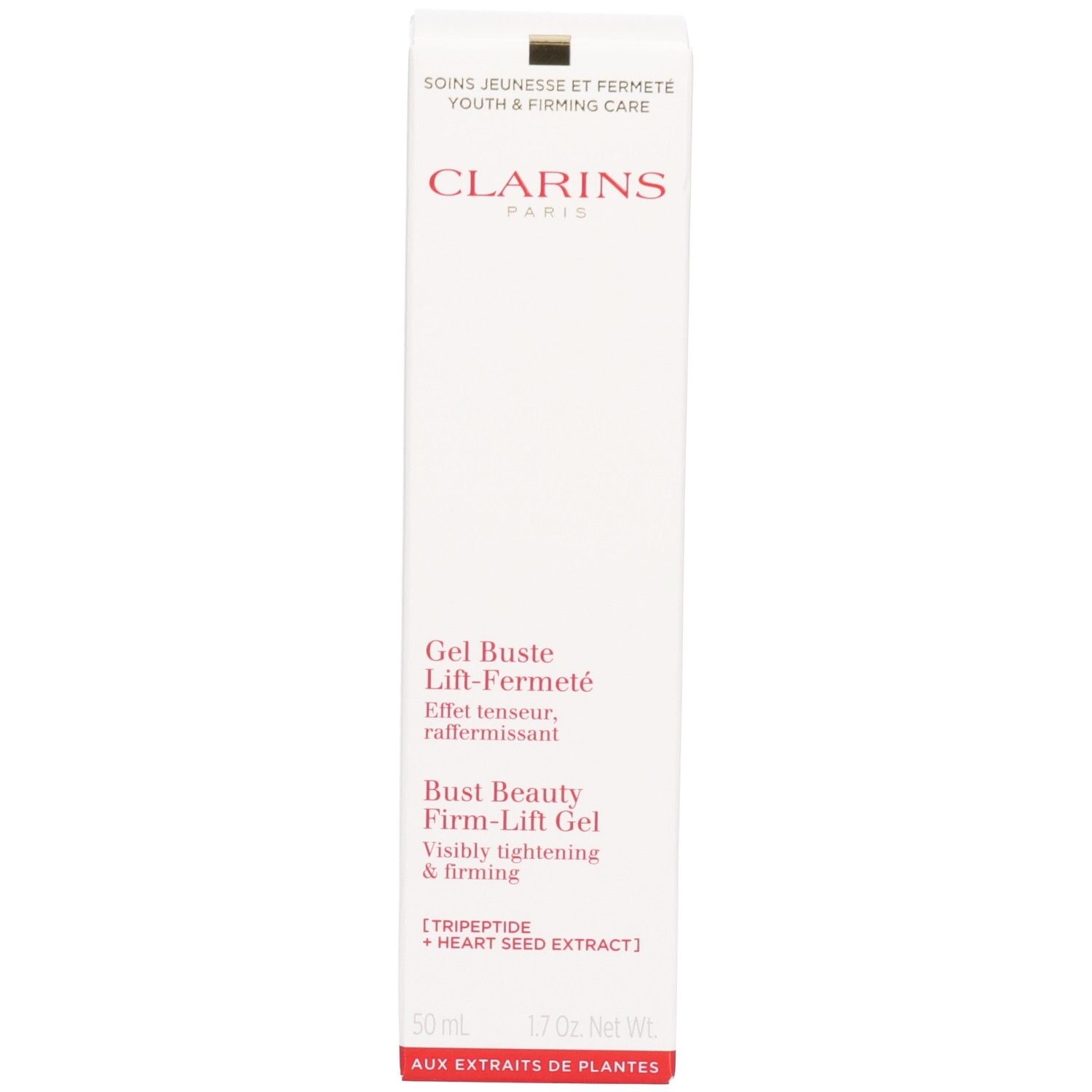 Clarins Bust Beauty Firm-Lift Gel en doos. 50 ml.