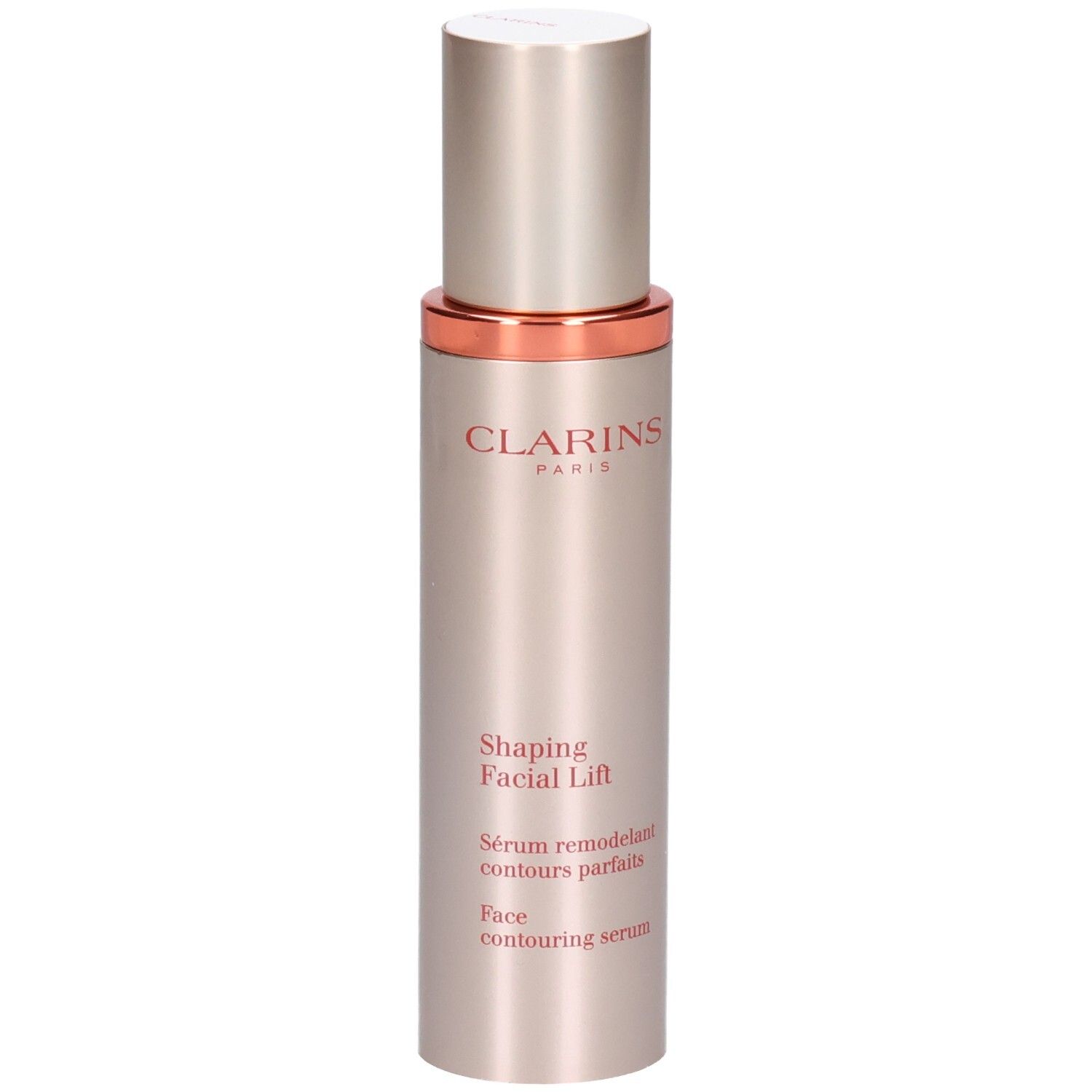 Flacon Clarins avec pompe, Sérum Shaping Facial Lift.