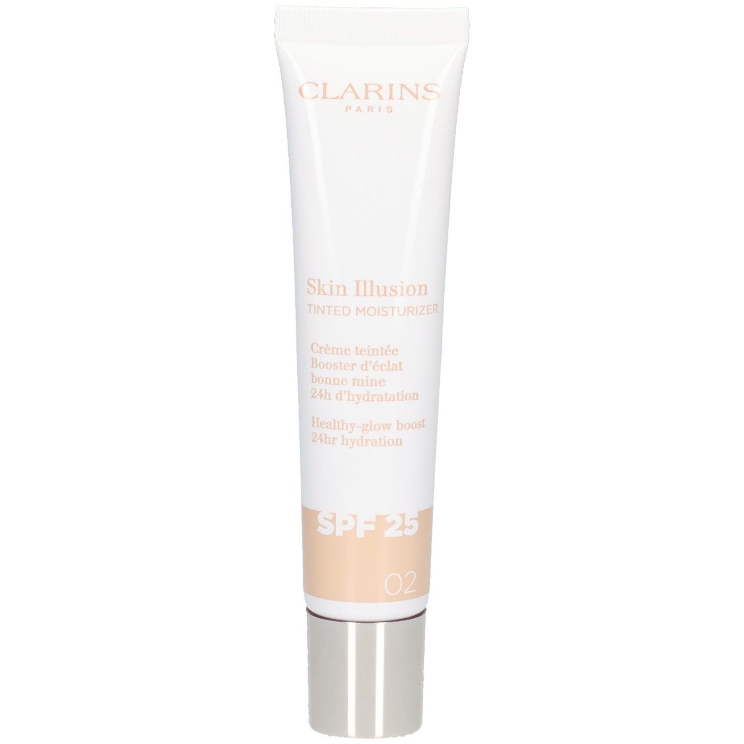 Clarins Skin Illusion getinte hydraterende crème SPF 25, tint 02.