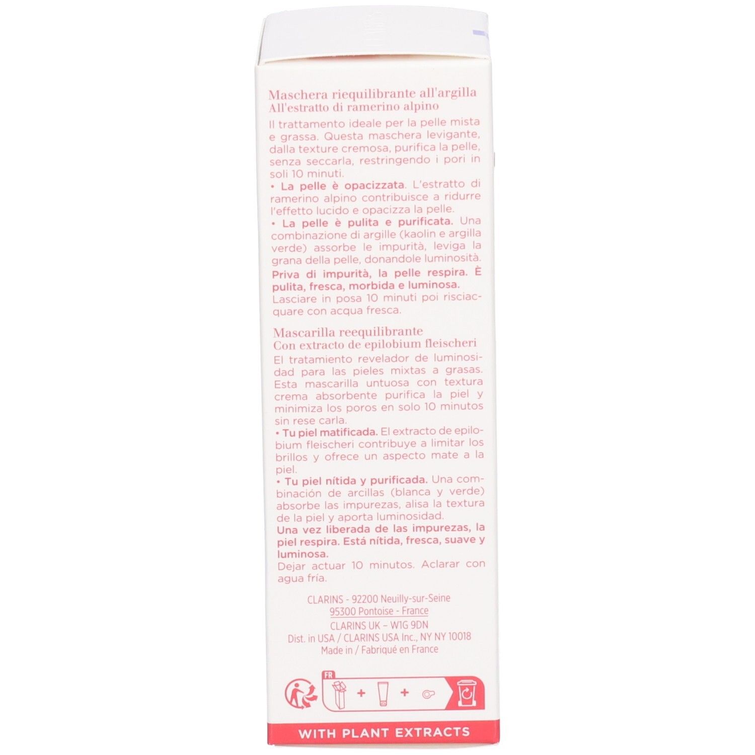 Clarins SOS Pure Rebalancing clay mask