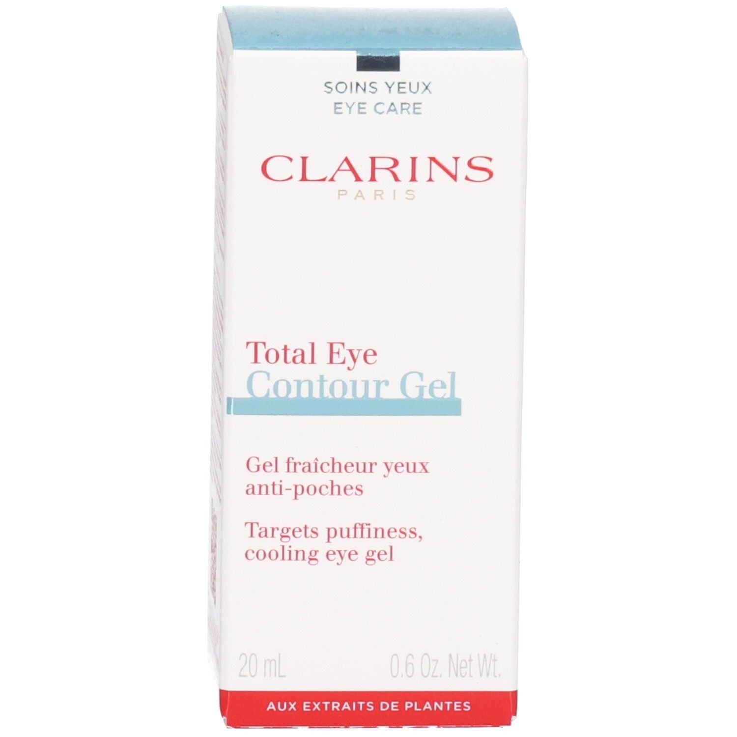 Emballage Gel Contour des Yeux Total Clarins face avant