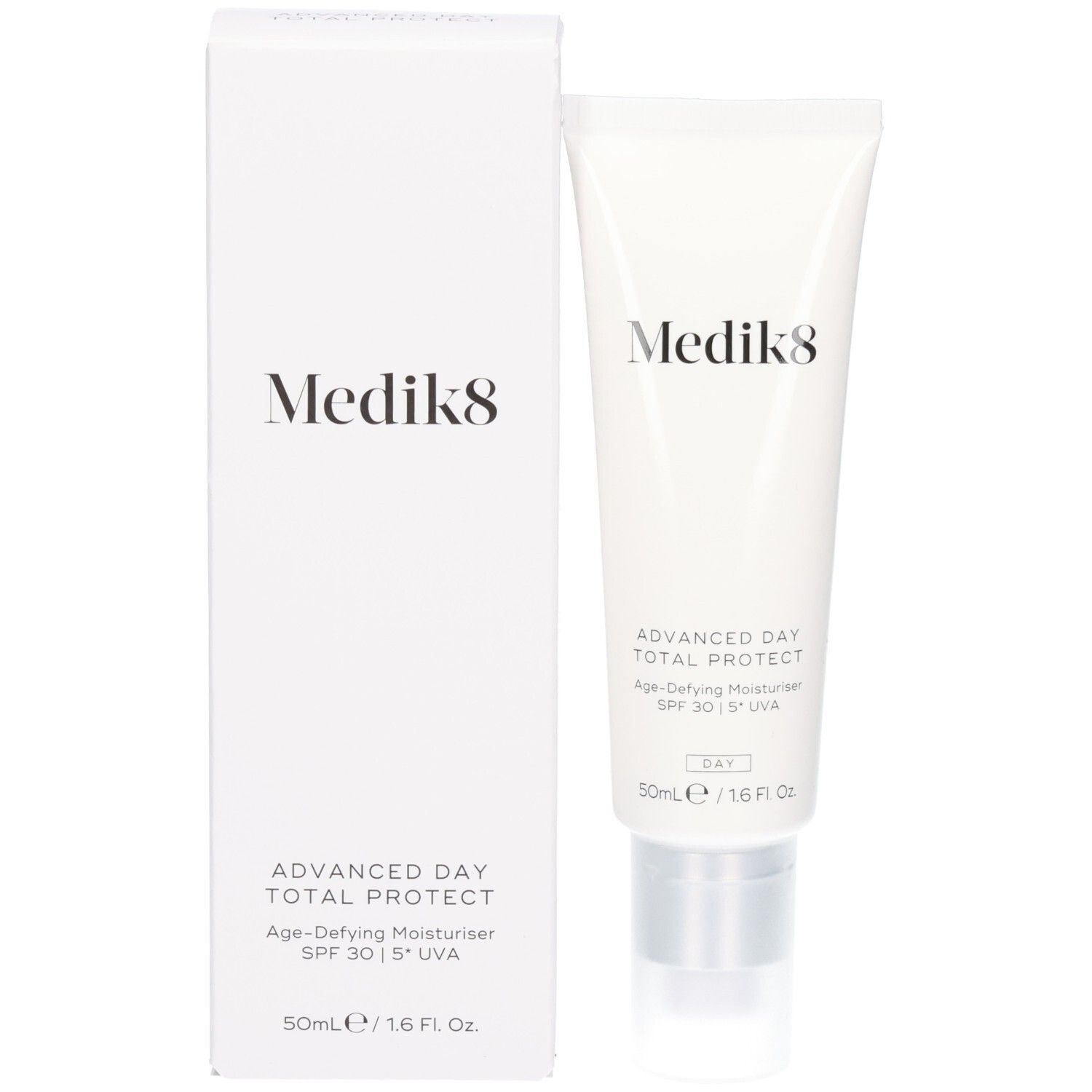 Medik8 Advanced Day Total Protect Hydraterende crème SPF30 met doos, 50ml.