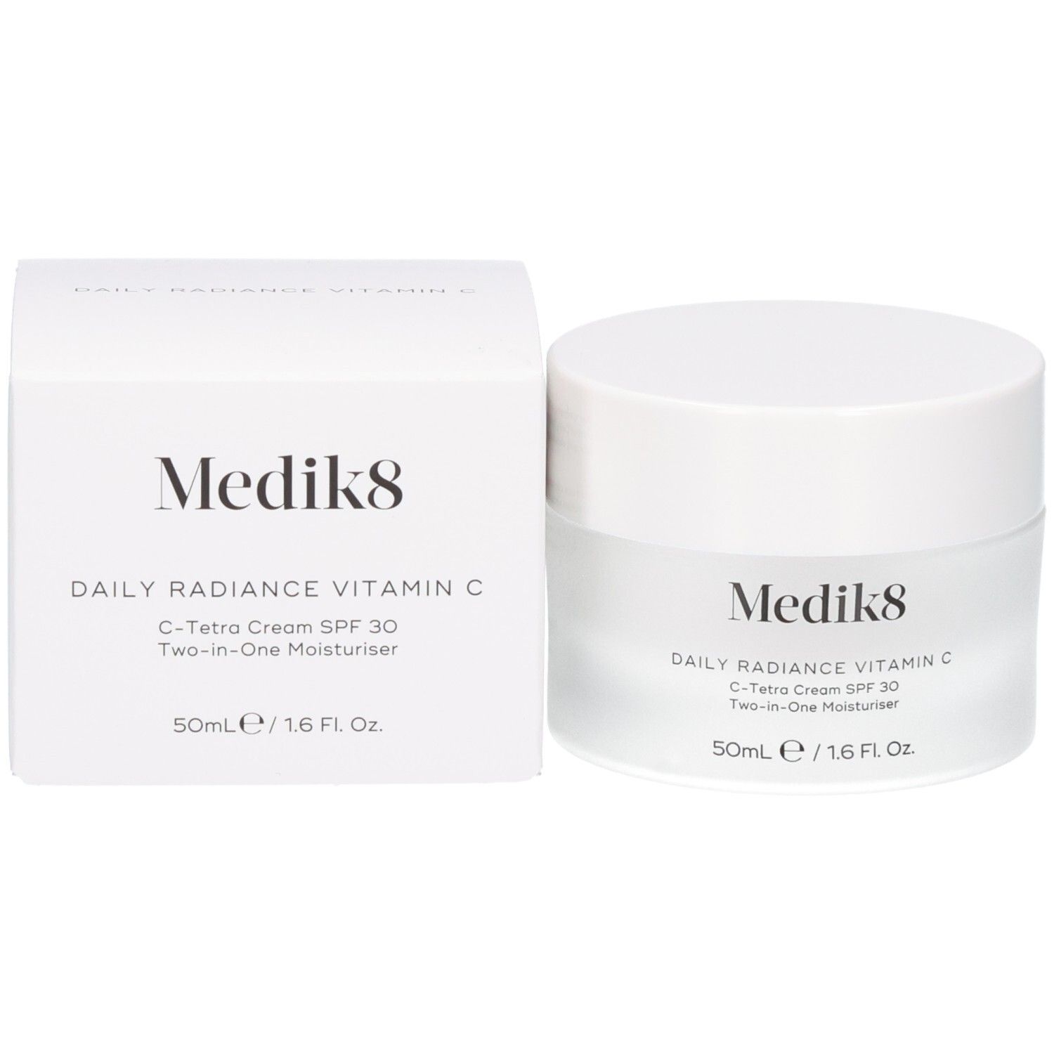Medik8 C-Tetra Cream SPF 30 pot en verpakking, 50ml.