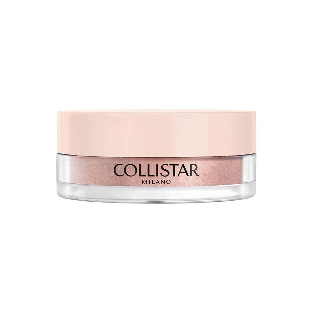Collistar Impeccabile Poudre Libre, 02 Luminous. Pot fermé avec couvercle rose.