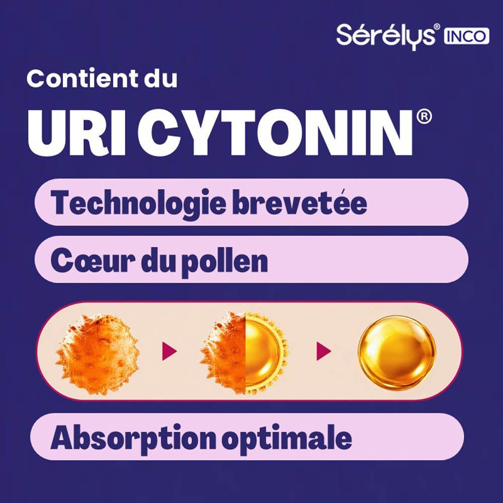 Uri Cytominin avec technologie brevetée, cœur de pollen et absorption optimale.