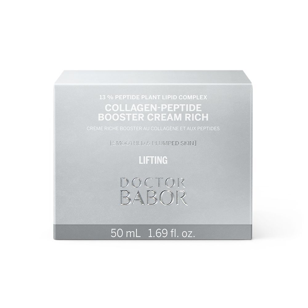 Verpakking van Doctor BABOR Collagen-Peptide Booster Cream Rich, 50 ml.