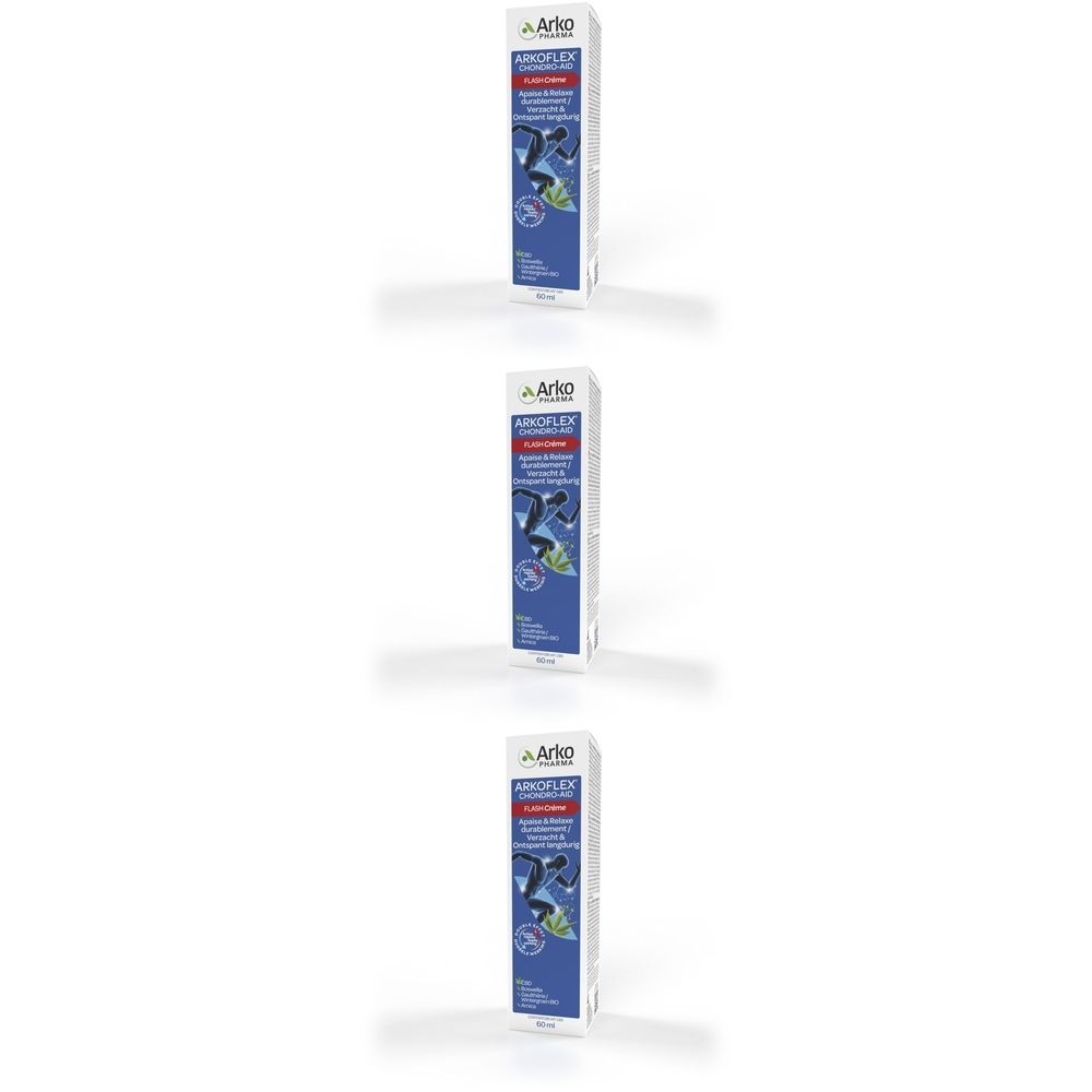 Drie dozen met productinformatie. Blauw-witte verpakking met logo en productnaam. Verticale oriëntatie.