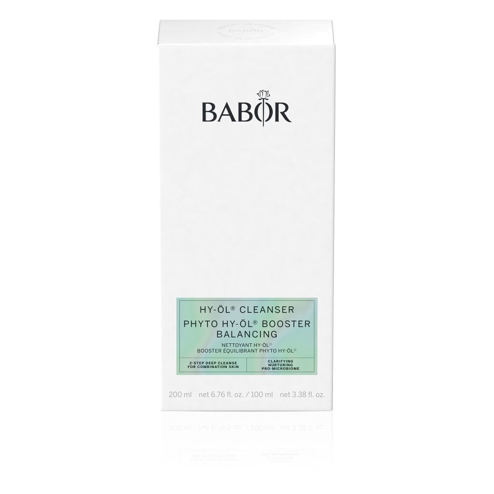 Verpakking BABOR HY-ÖL & Phyto Balancing Set met productinformatie en merknaam.