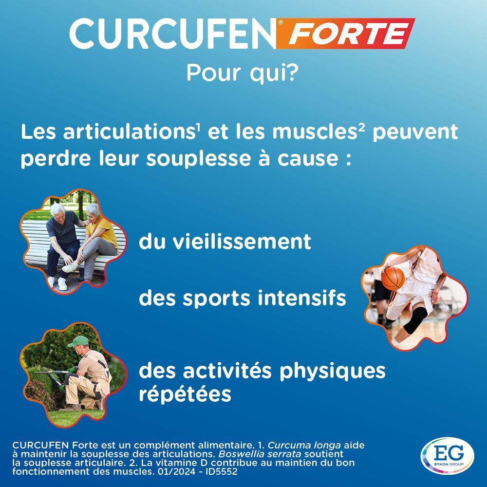 Texte sur fond bleu. Thèmes : vieillissement, sport, activités physiques. Logo EG.