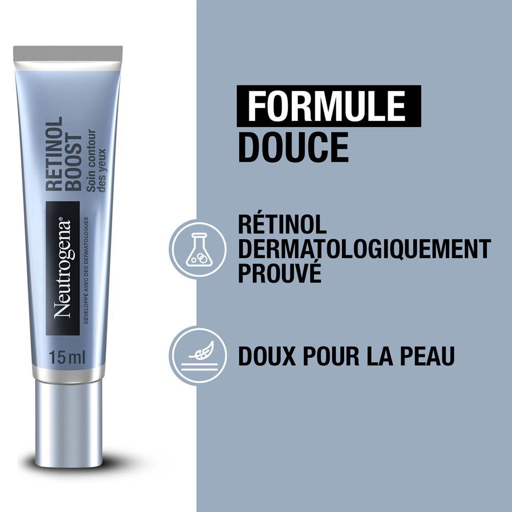 Neutrogena Retinol Boost crème contour des yeux. Formule douce. 15 ml.