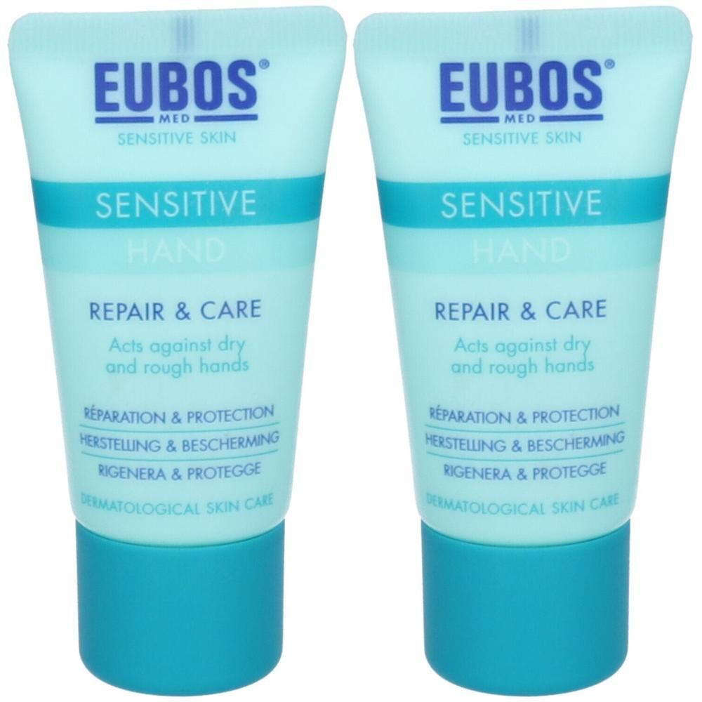 Twee tubes EUBOS MED Sensitive Hand Repair & Schutz Creme.