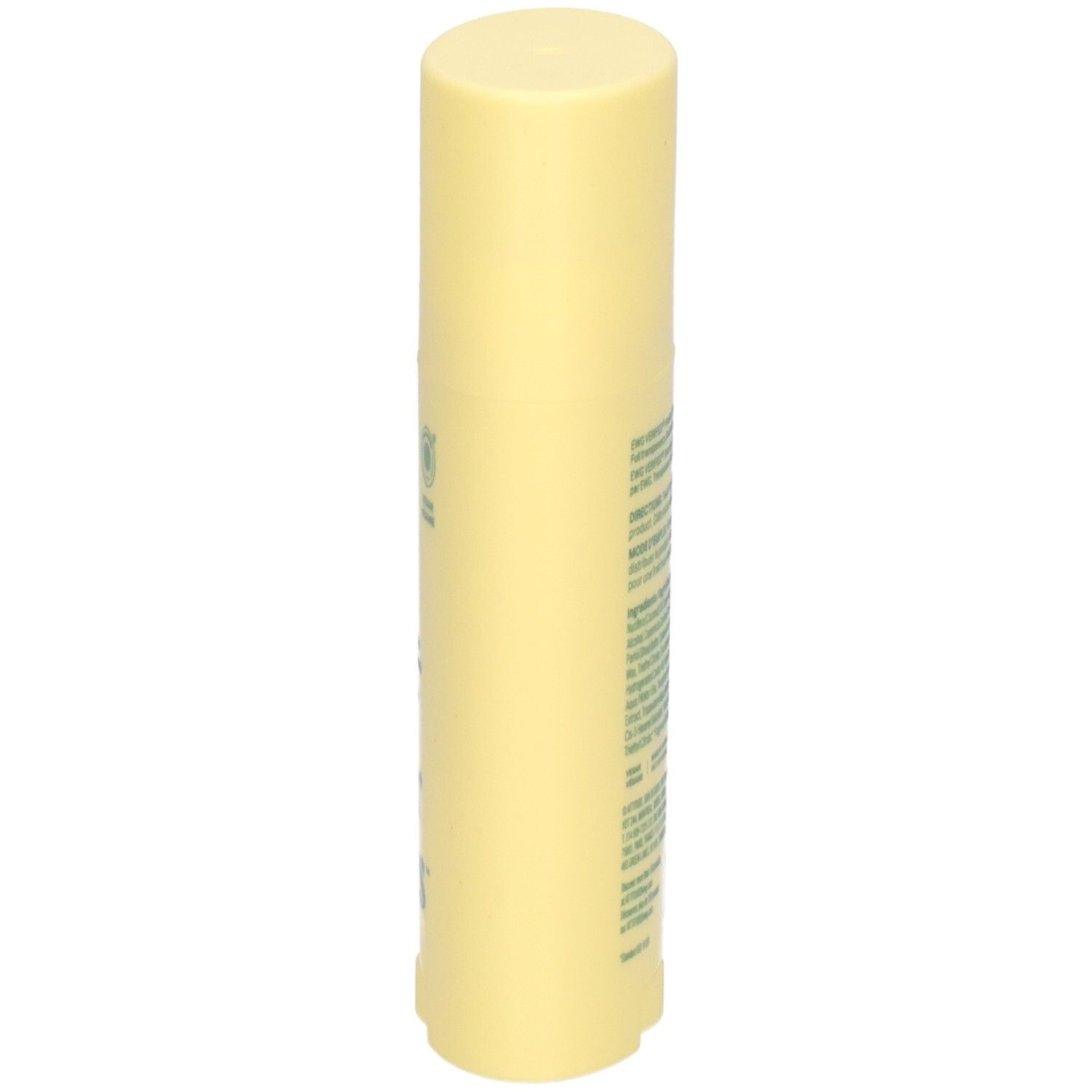 Bâton déodorant ATTITUDE Super Leaves, 75g, vue latérale jaune.