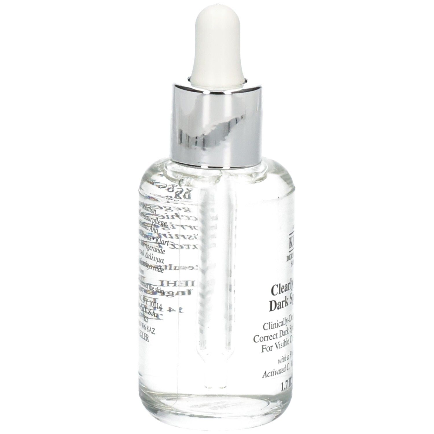 Kiehl's Clearly Corrective Dark Spot Solution serum, zijaanzicht. 50 ml.