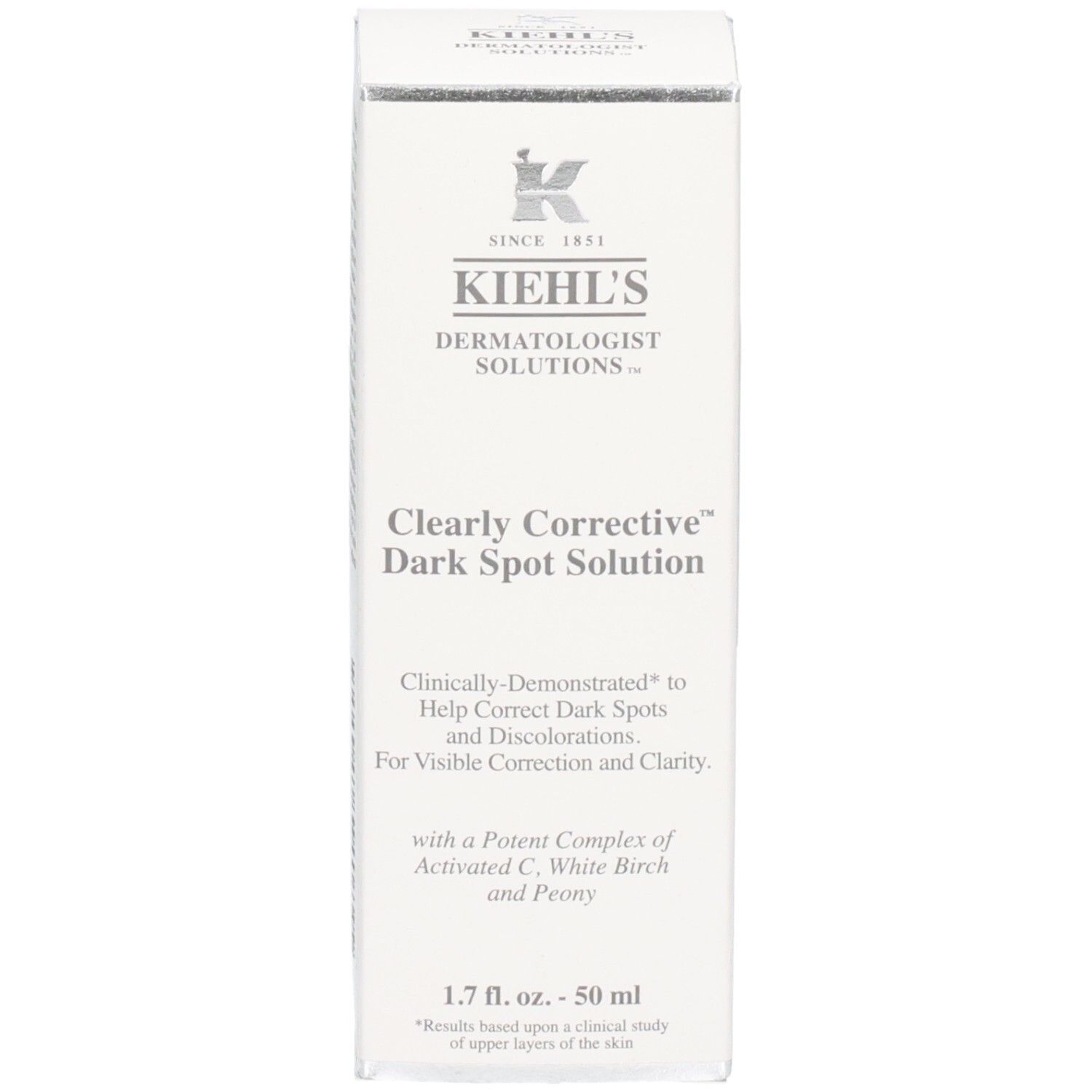 Kiehl's Clearly Corrective Dark Spot Solution verpakking. 50 ml.