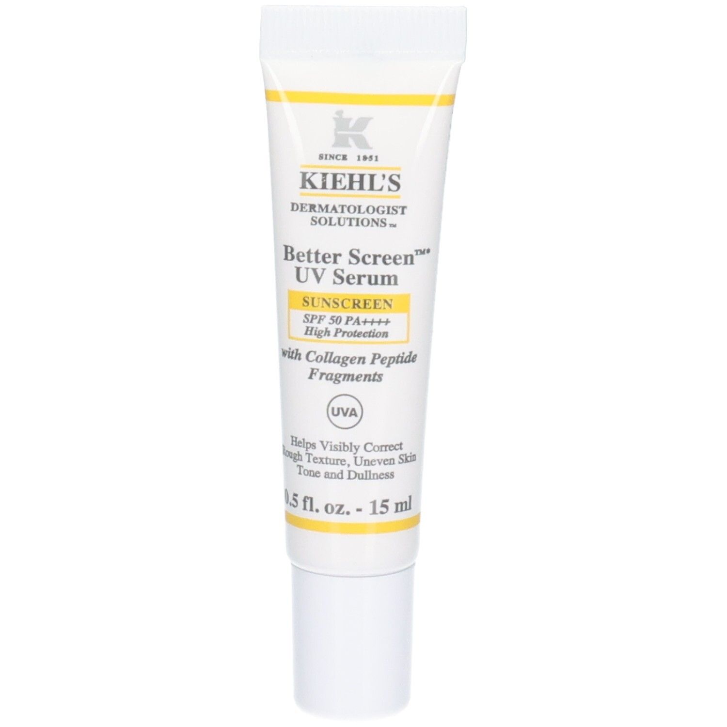 Kiehl's Better Screen UV Serum SPF50, 15ml tube.