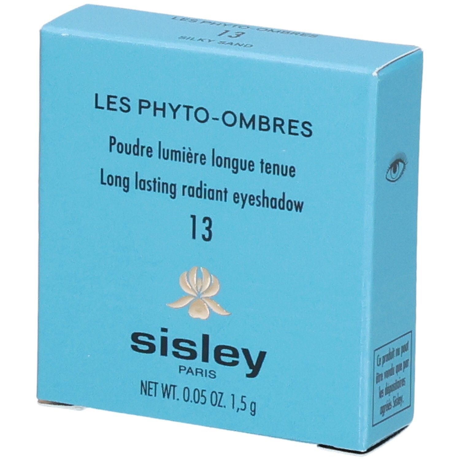 Boîte Sisley Les Phyto-Ombres fard à paupières, n°13 Silky Sand, 1,5g.