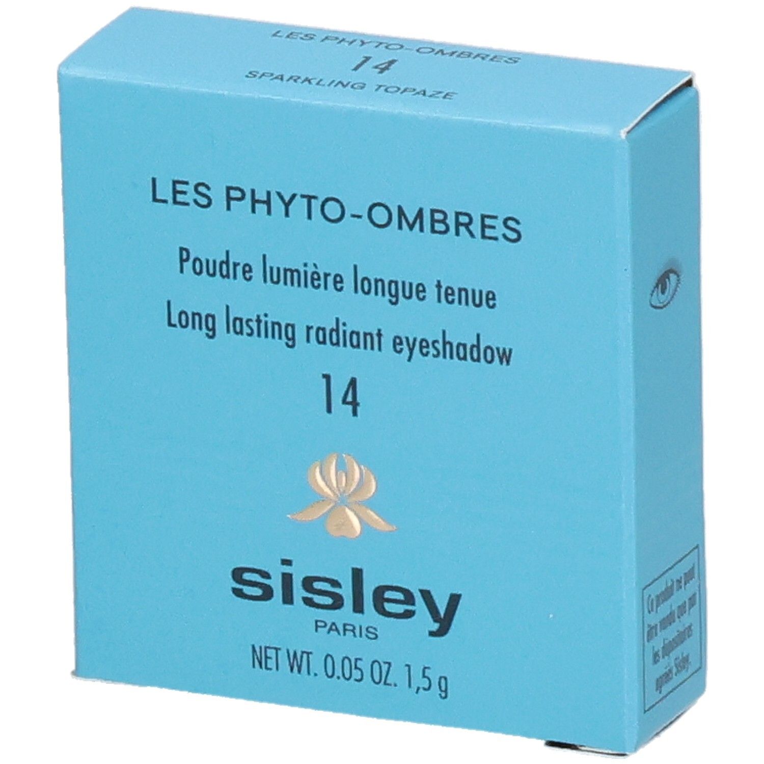 Sisley Les Phyto-Ombres oogschaduw verpakking, kleur 14 Sparkling Topaz.