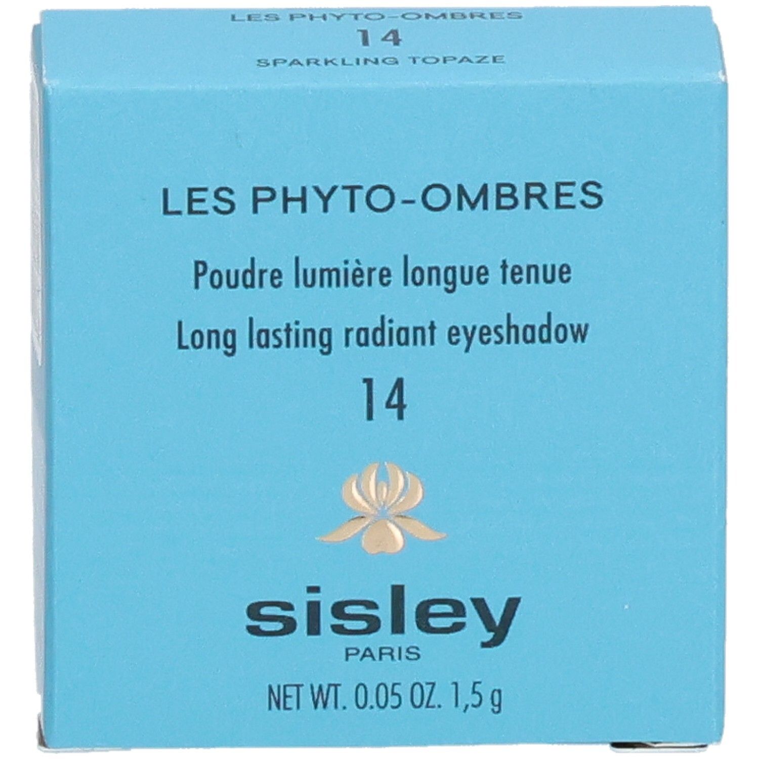 Sisley Les Phyto-Ombres oogschaduw verpakking, kleur 14 Sparkling Topaz.