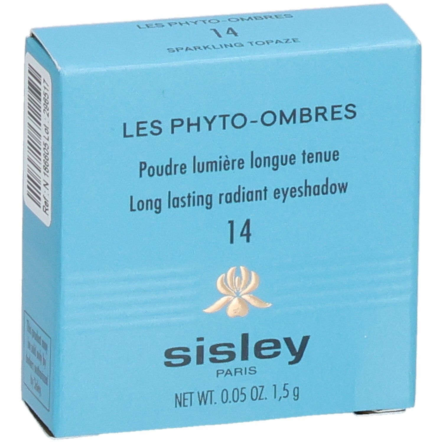 Sisley Les Phyto-Ombres oogschaduw verpakking, kleur 14 Sparkling Topaz.