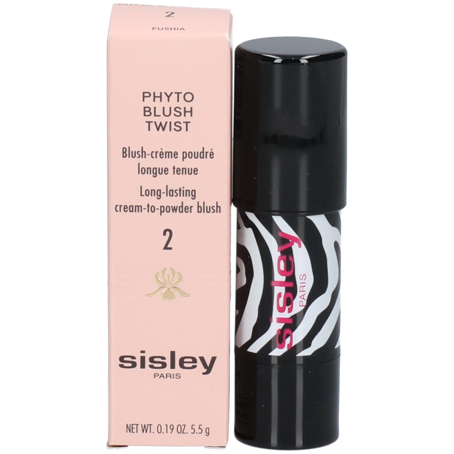 SISLEY PHYTO BLUSH TWIST 02 Fard Crème Fuchsia met verpakking. Bevat 5.5g.