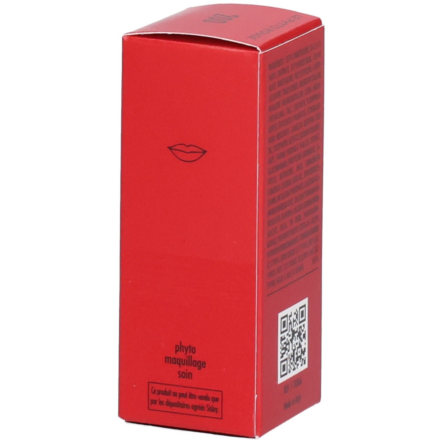 Sisley Le Phyto Rouge 200 Rose Zanzibar verpakking, zijkant met lip-symbool en QR-code.