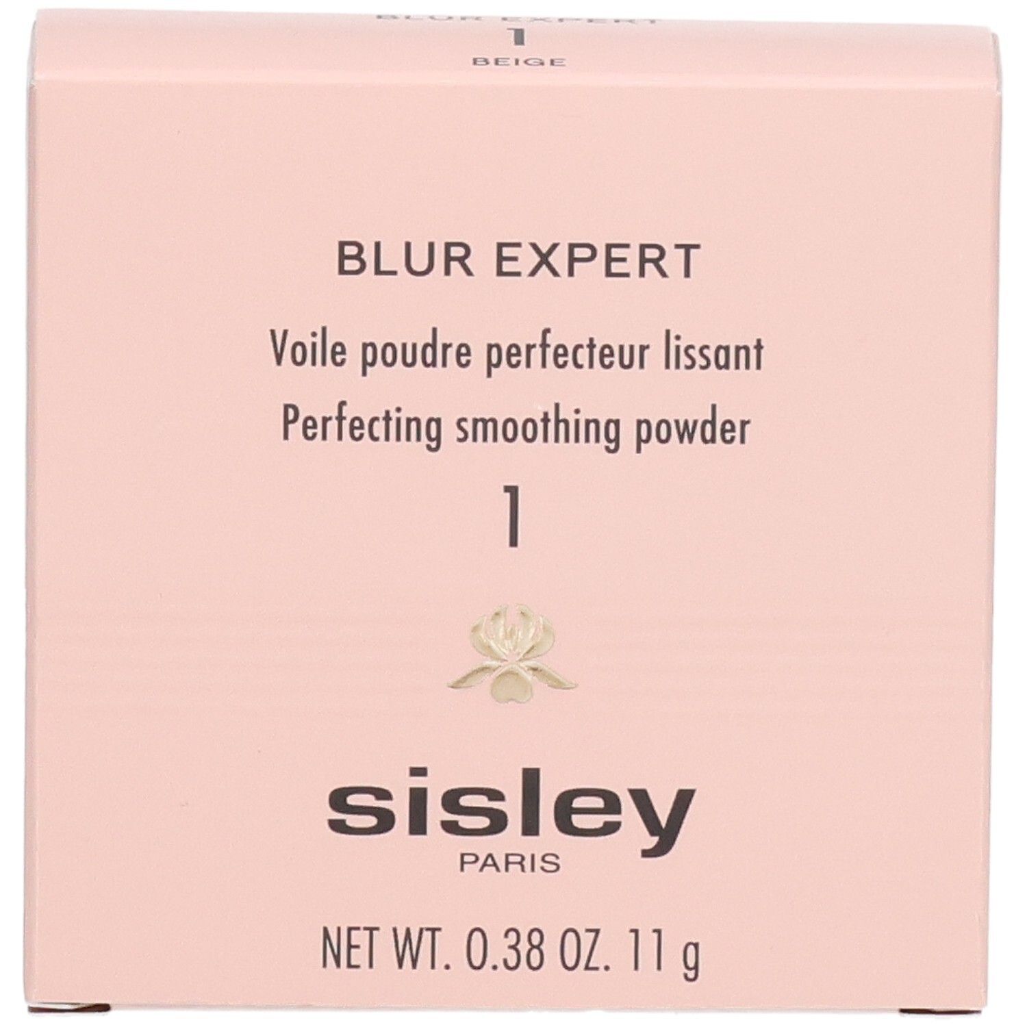 Boîte de poudre Sisley Blur Expert, face avant avec nom du produit et marque.