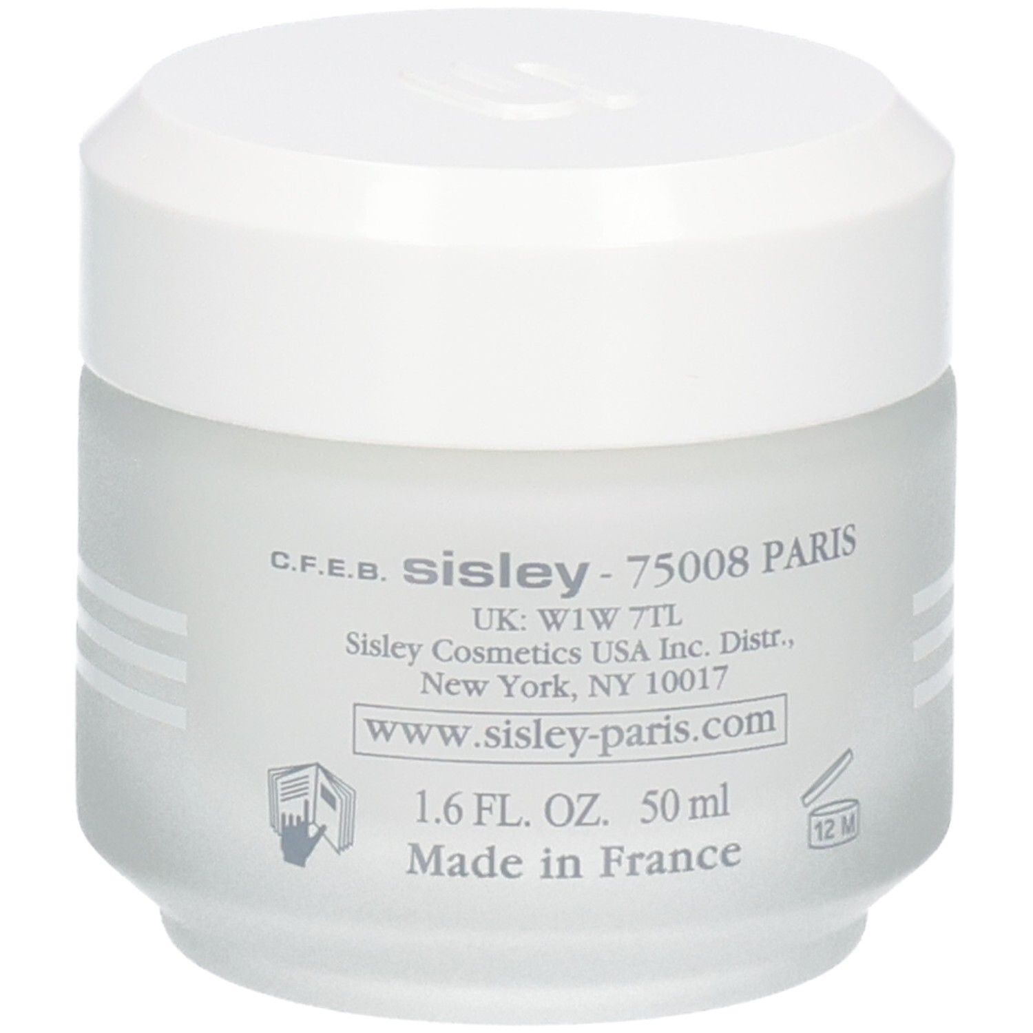 Sisley Creme Hydratante au Concombre, pot et boîte indiquant 50 ml.