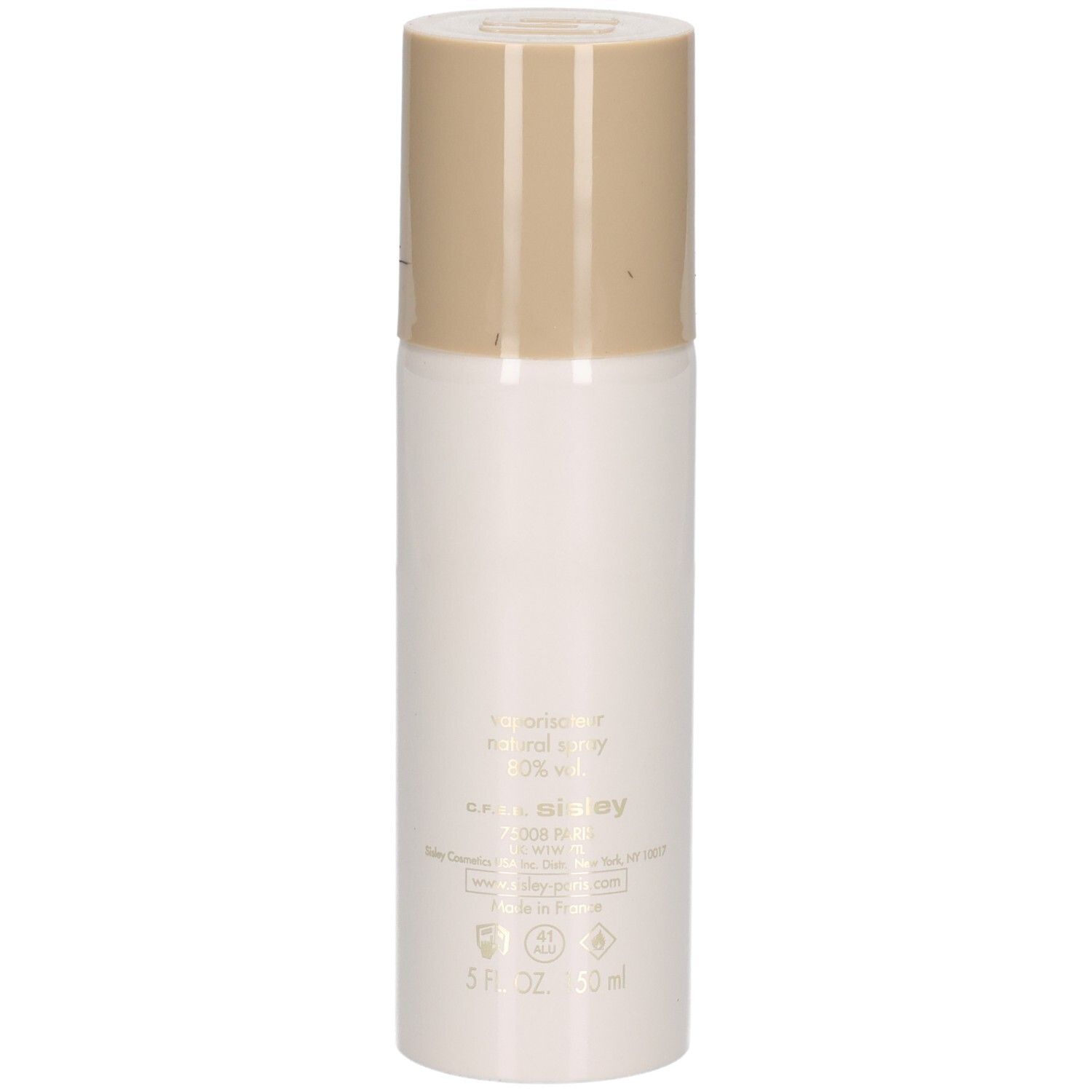 Déodorant parfumé Eau du Soir Sisley en spray avec boîte, beige.