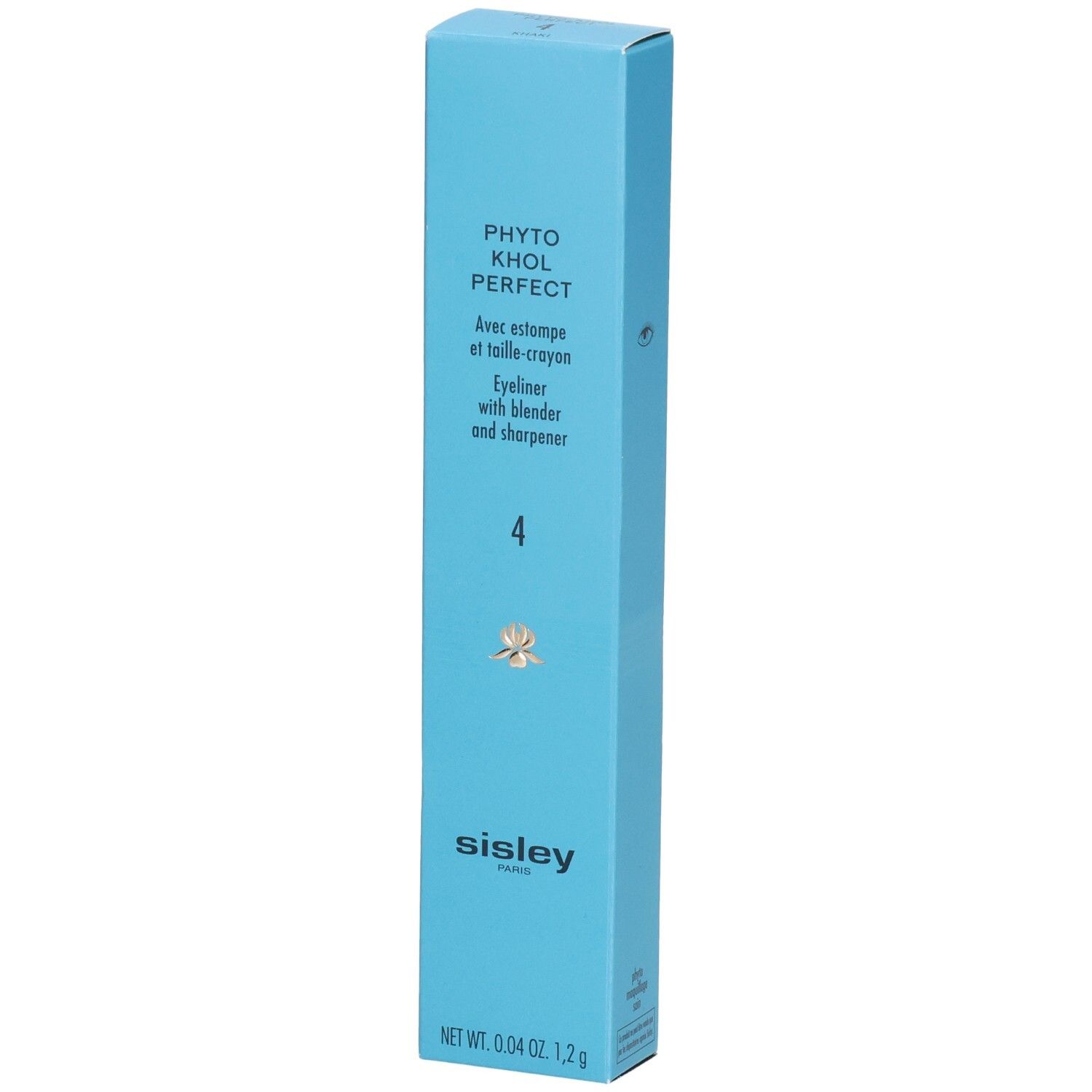 Sisley Phyto-Khol Perfect Eyeliner, kleur 4, in lichtblauwe doos.