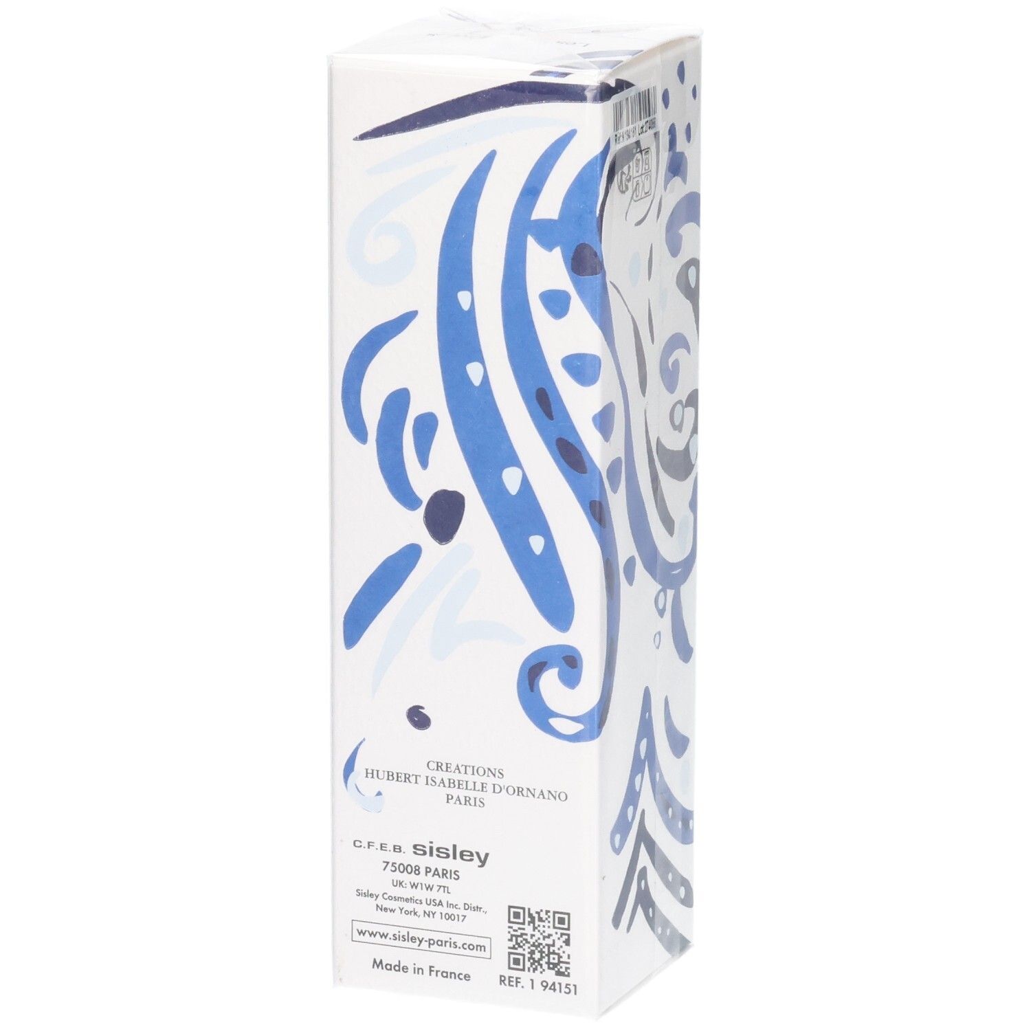 Sisley L'Eau Rêvée d'Ikar Eau de Toilette kartonnen verpakking, achterkant met details.